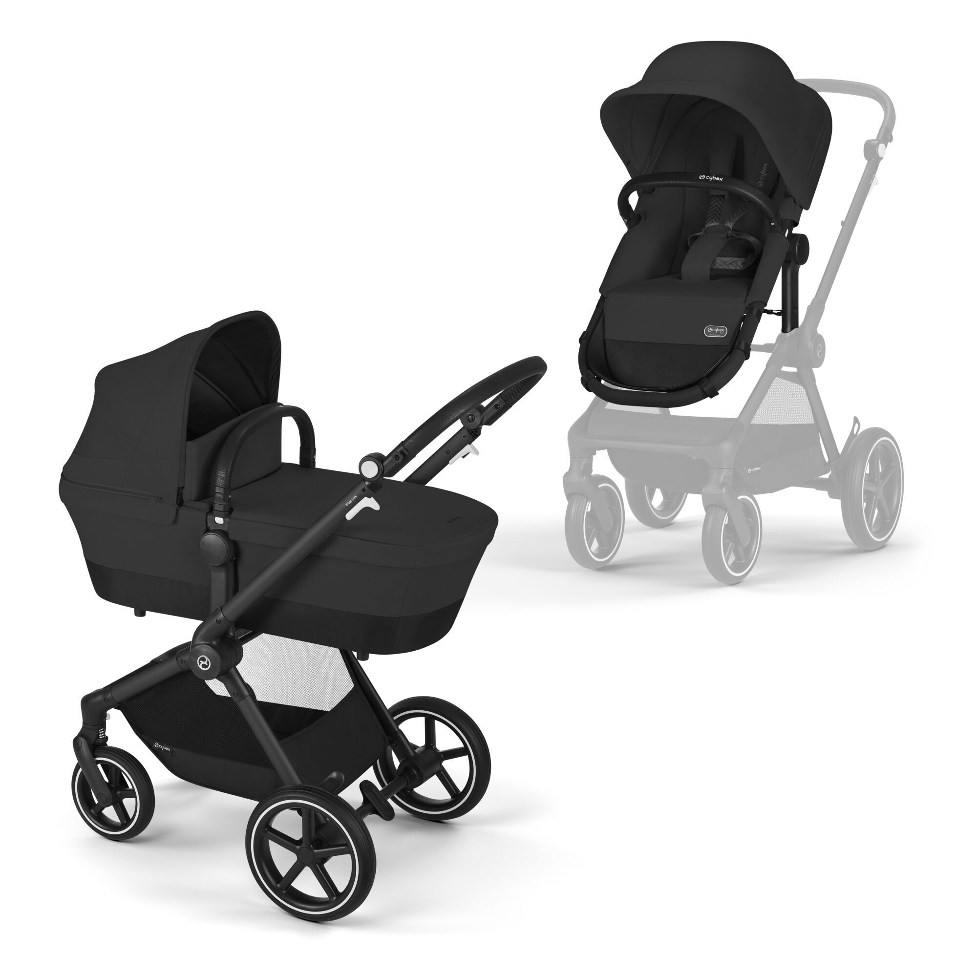 CYBEX Eos Lux - Moon Black in Moon Black (Black Frame) large-cybex-us image number 1