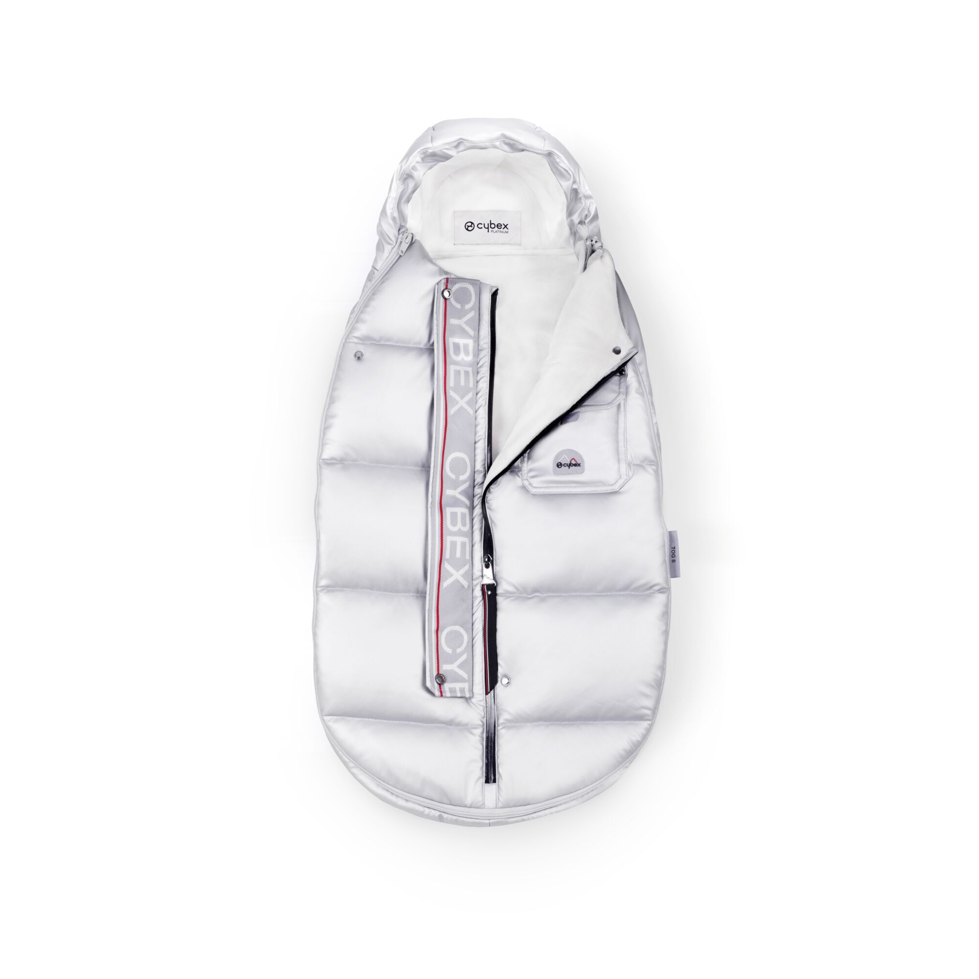 CYBEX Platinum Winter Footmuff Mini - Arctic Silver in Arctic Silver large-cybex-neu Bild 3