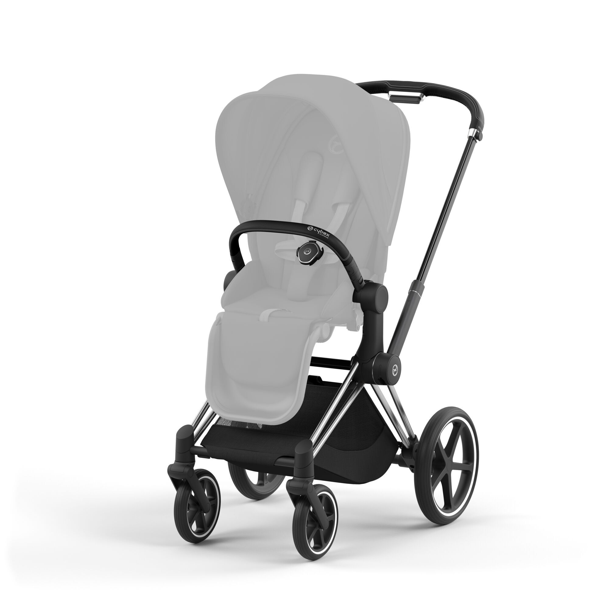 CYBEX Priam Frame - Chrome With Black Details in Chrome With Black Details large-cybex-cn image number 2