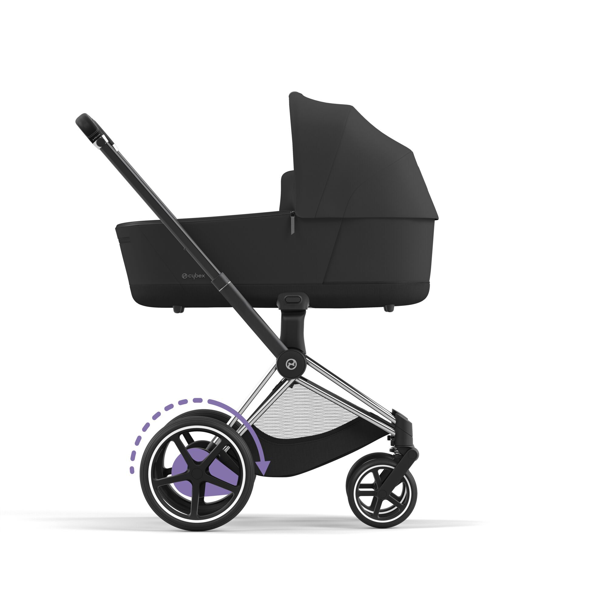 CYBEX e-Priam Frame - Chrome With Black Details in Chrome With Black Details large-cybex-jp 画像番号 4