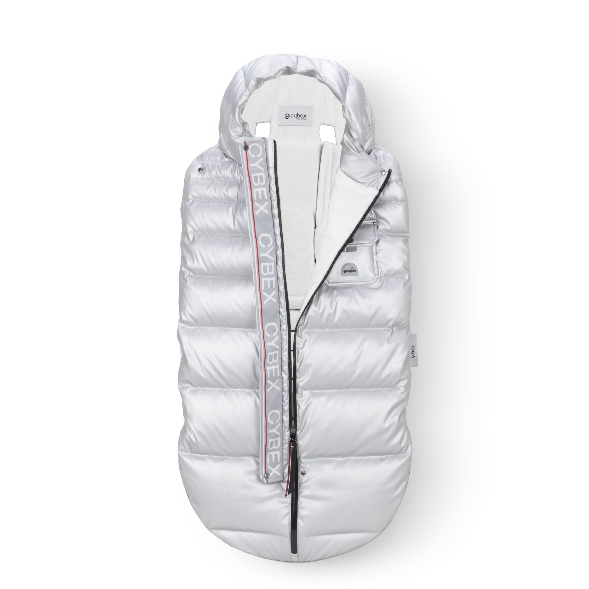 CYBEX Platinum Winter Footmuff - Arctic Silver in Arctic Silver large-cybex-ca image number 3