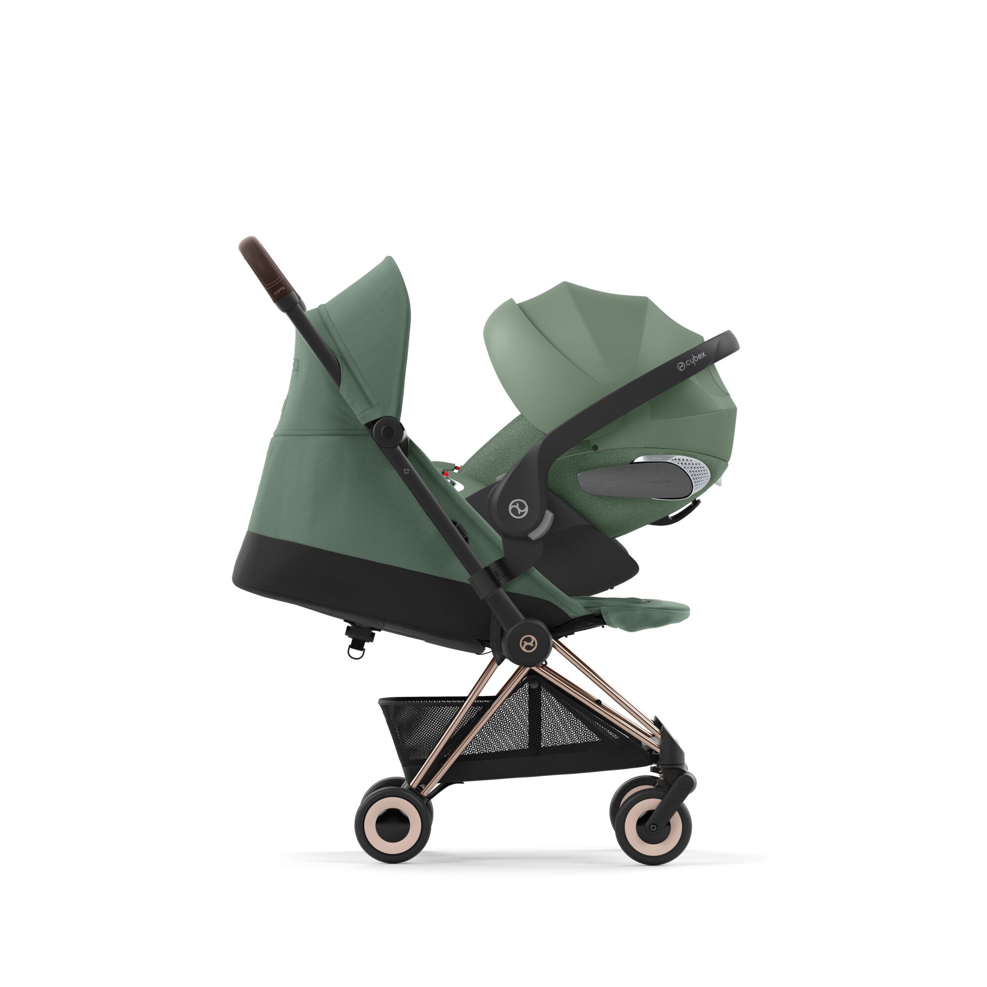 CYBEX Coya - Leaf Green (Rosegold Frame) in Leaf Green (Rosegold Frame) large-cybex-imea image number 7