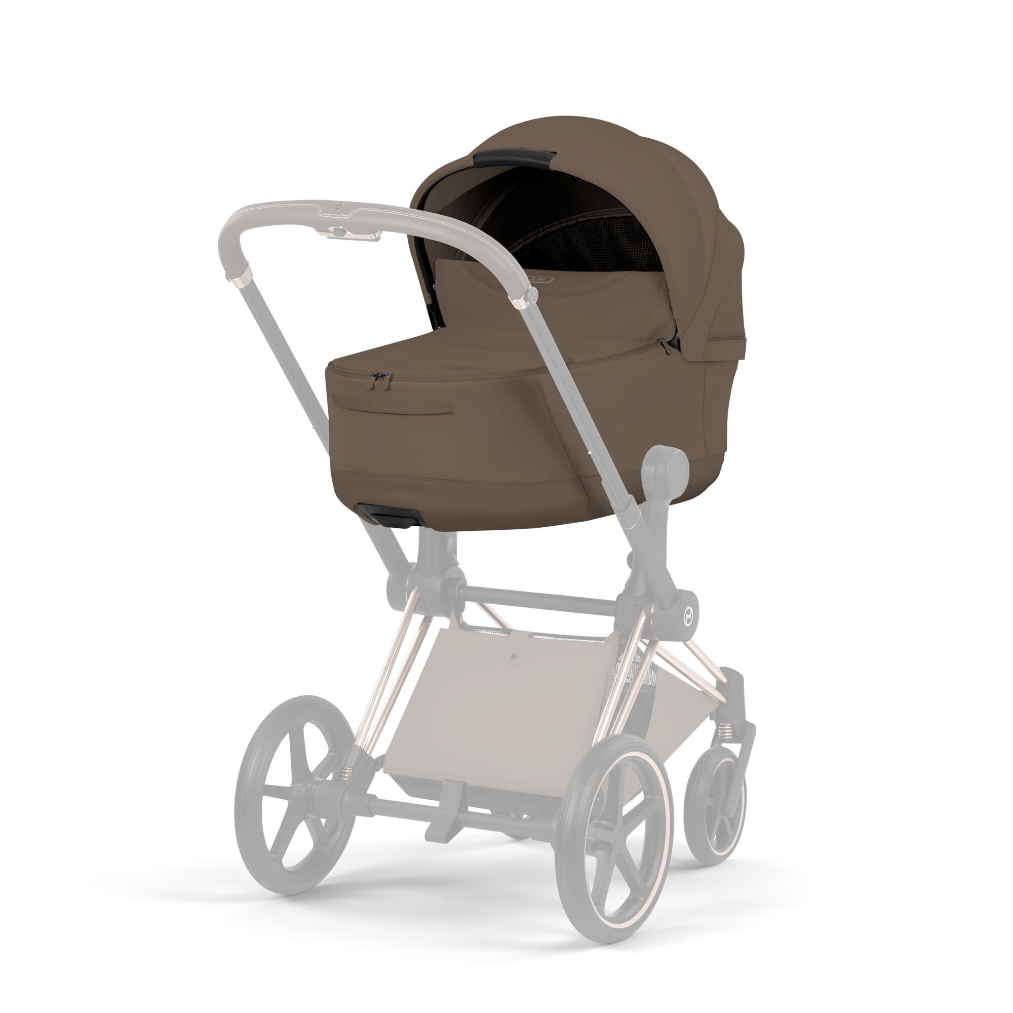 CYBEX Priam Fold Lux Carry Cot - Style Collection - Coconut Brown in Coconut Brown large-cybex-neu image number 5