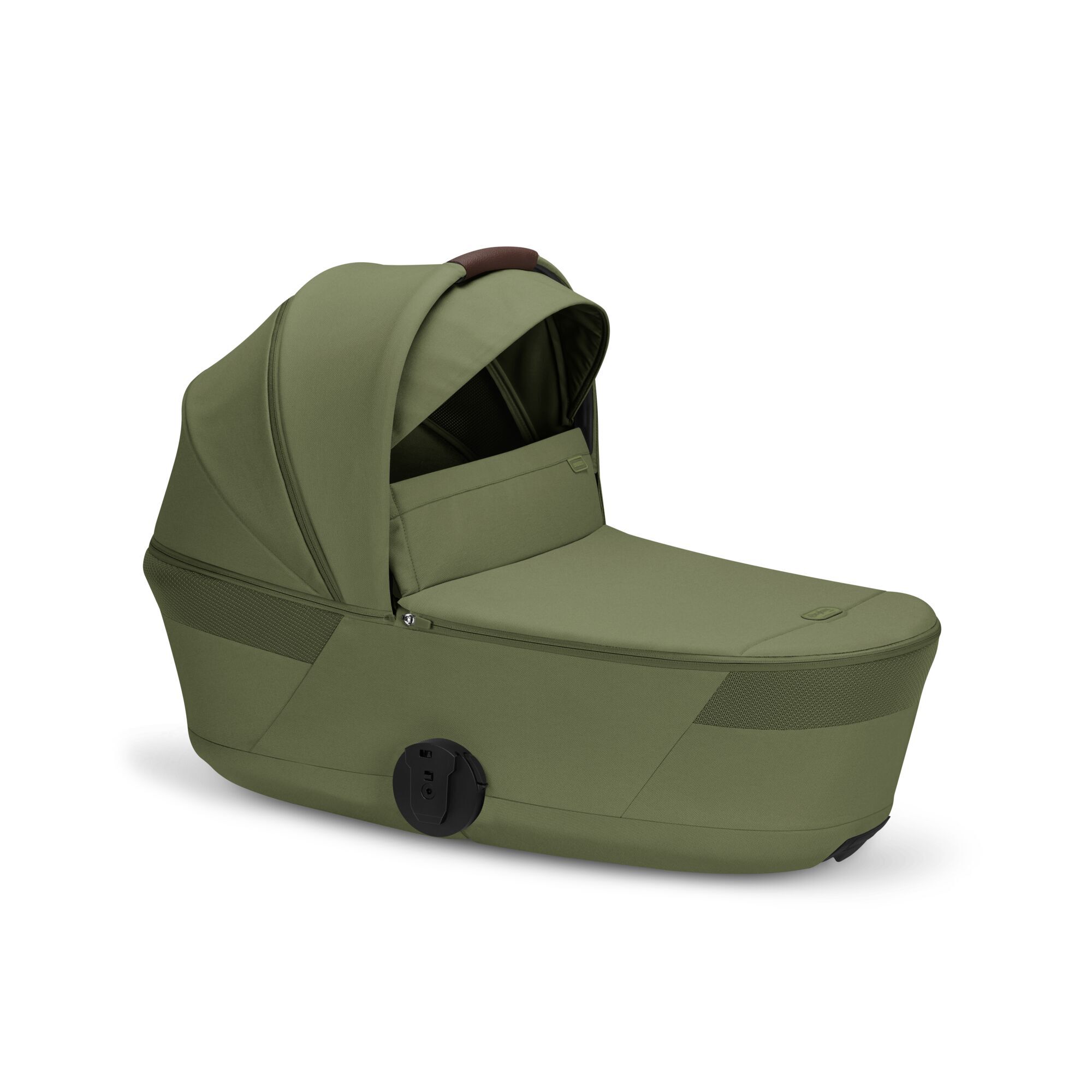 CYBEX Balios S Lux with Fold Cot - Moss Green (Taupe Frame) in Moss Green (Taupe Frame) large-cybex-gb image number 2