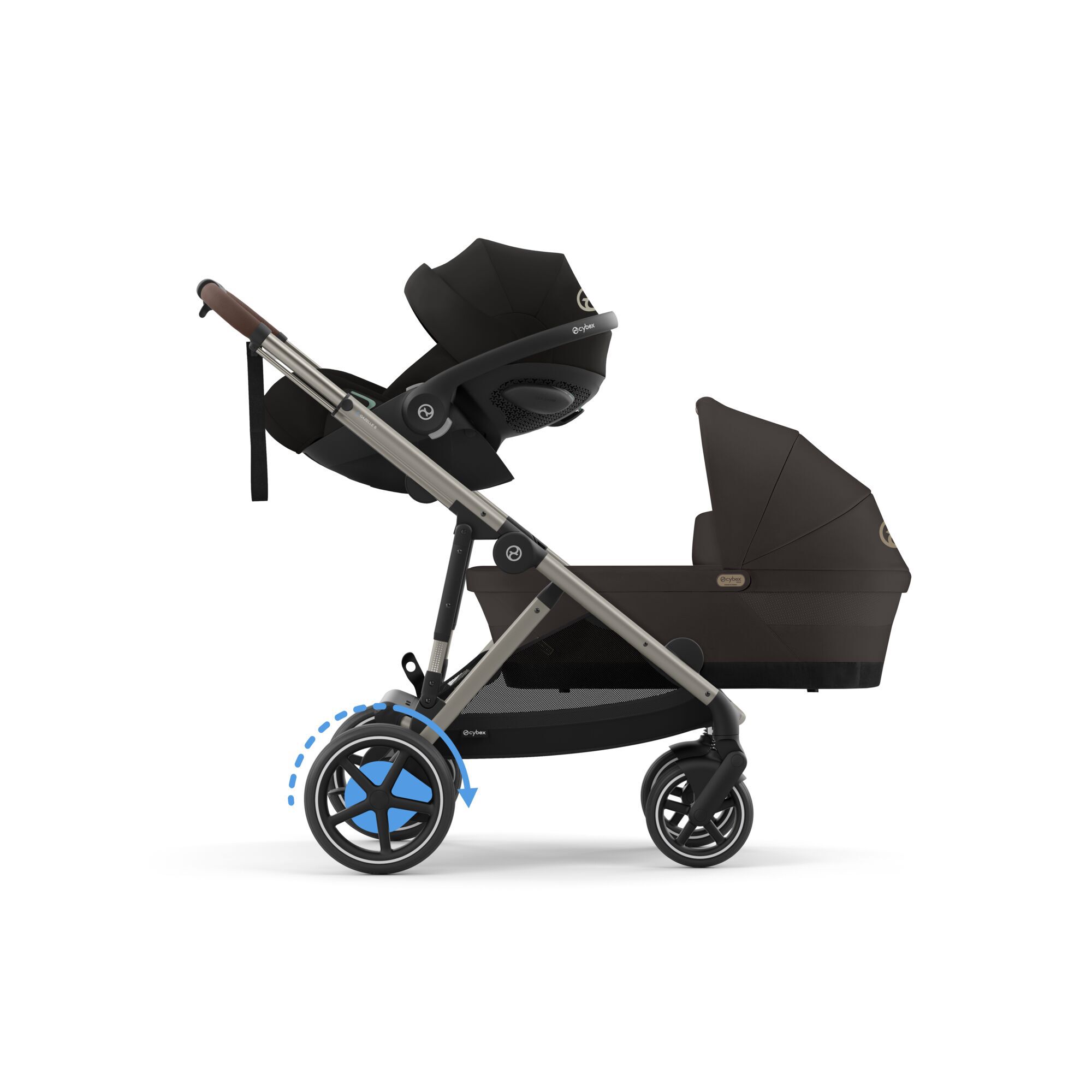 CYBEX e-Gazelle S - Chocolate Brown (Taupe Frame) in Chocolate Brown (Taupe Frame) large-cybex-gb image number 5