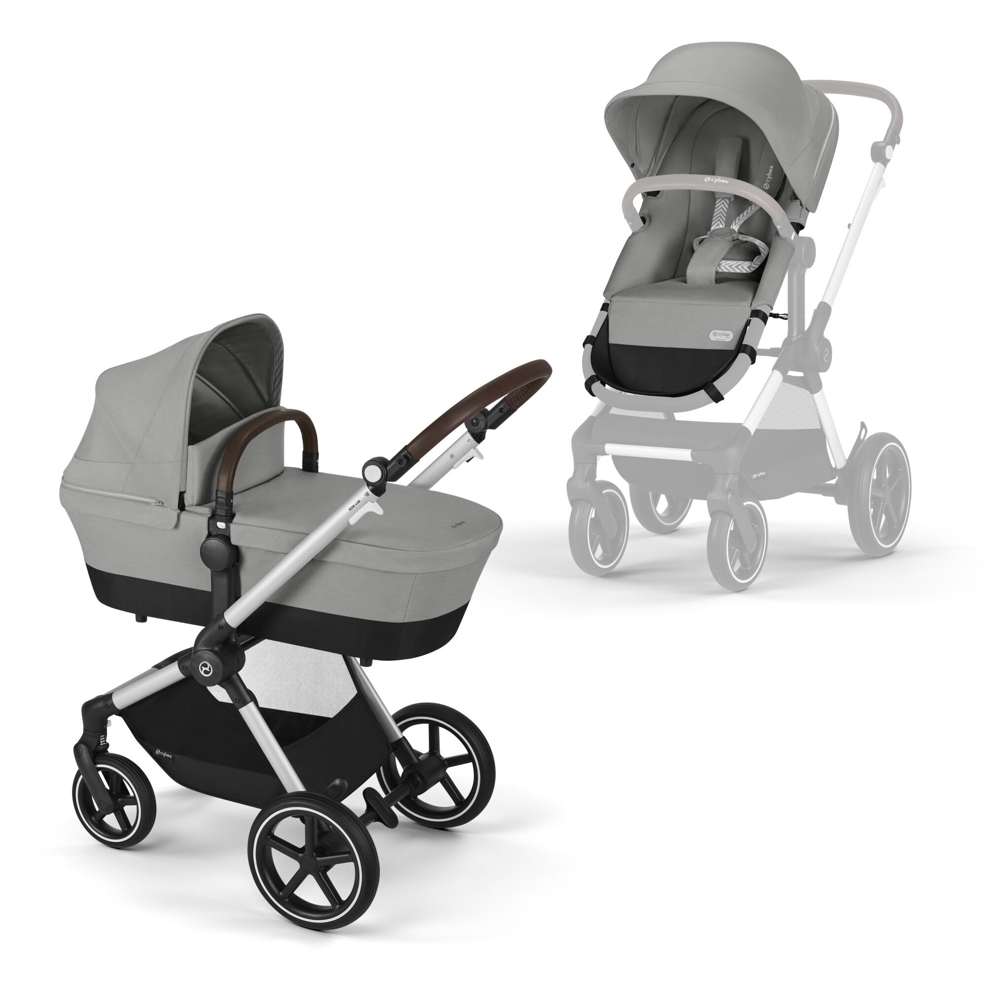 CYBEX Eos Lux - Stone Grey (Black Frame) in Stone Grey (Silver Frame) large-cybex-neu image number 1