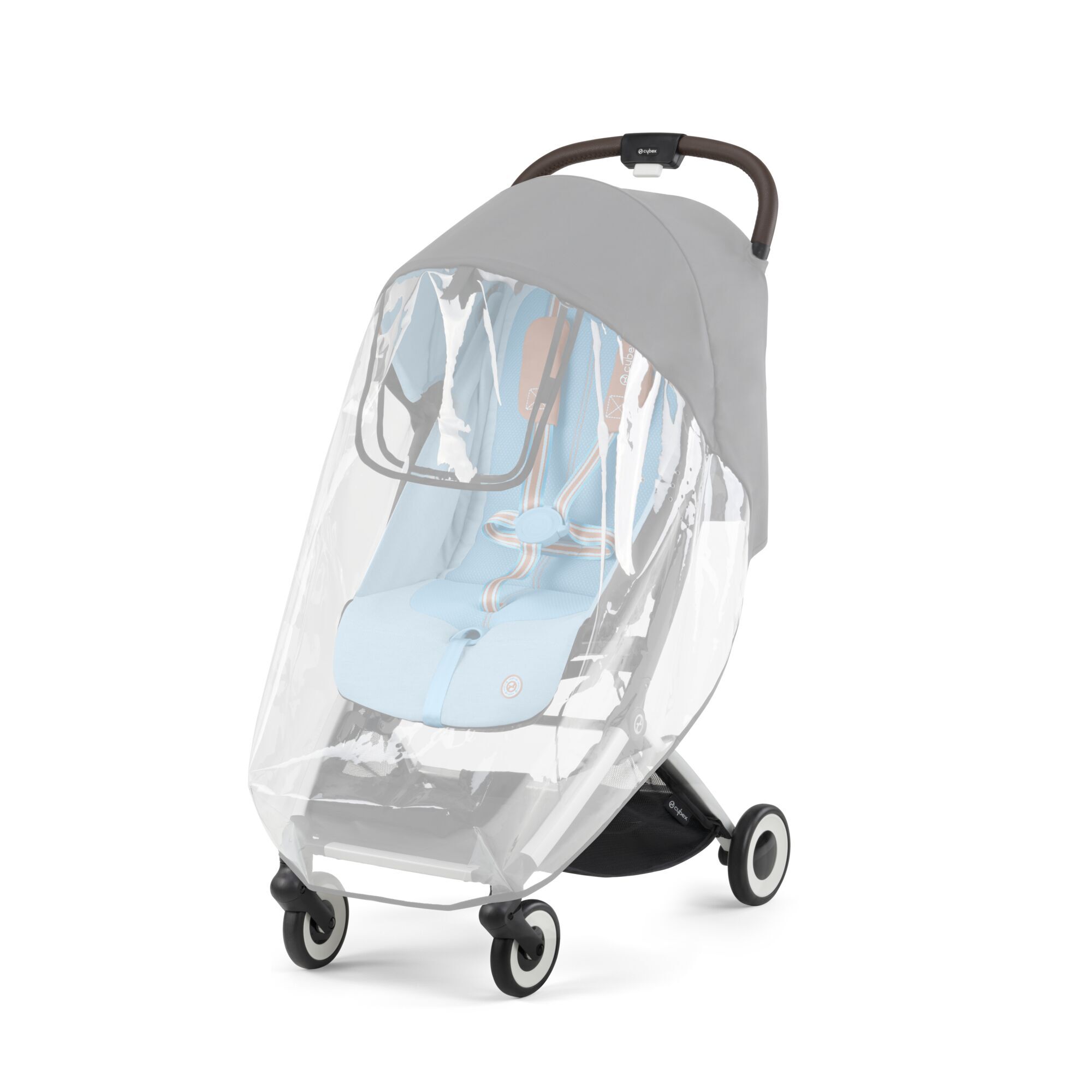CYBEX Orfeo Rain Cover - Transparent in Transparent large-cybex-us image number 2