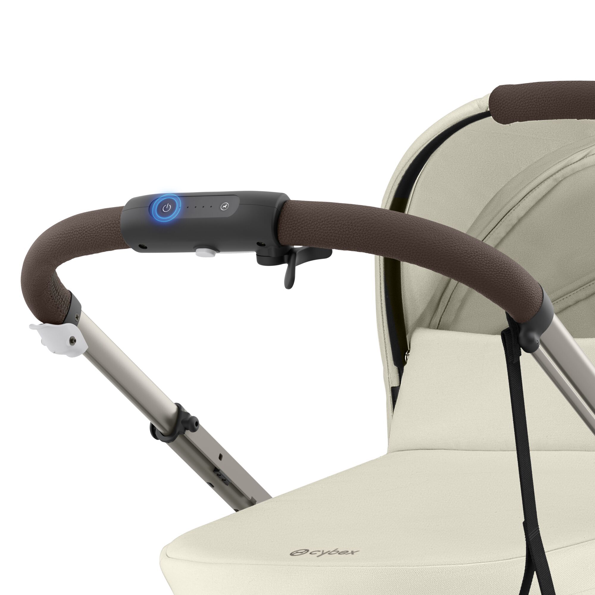CYBEX e-Gazelle S - Seashell Beige (Taupe Frame) in Seashell Beige (Taupe Frame) large-cybex-gb image number 2