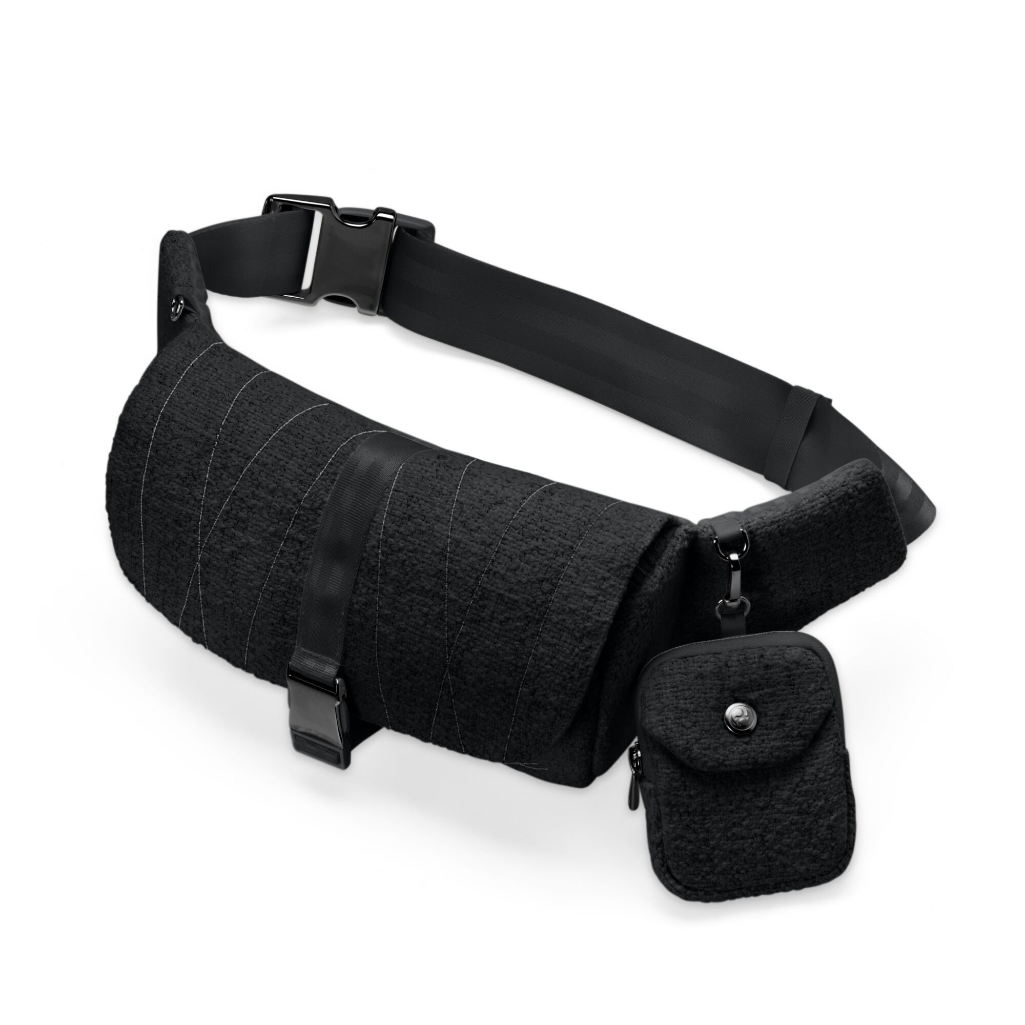 Belt Bag Boucl&eacute; - Stone Black (Boucl&eacute;) - Image 1