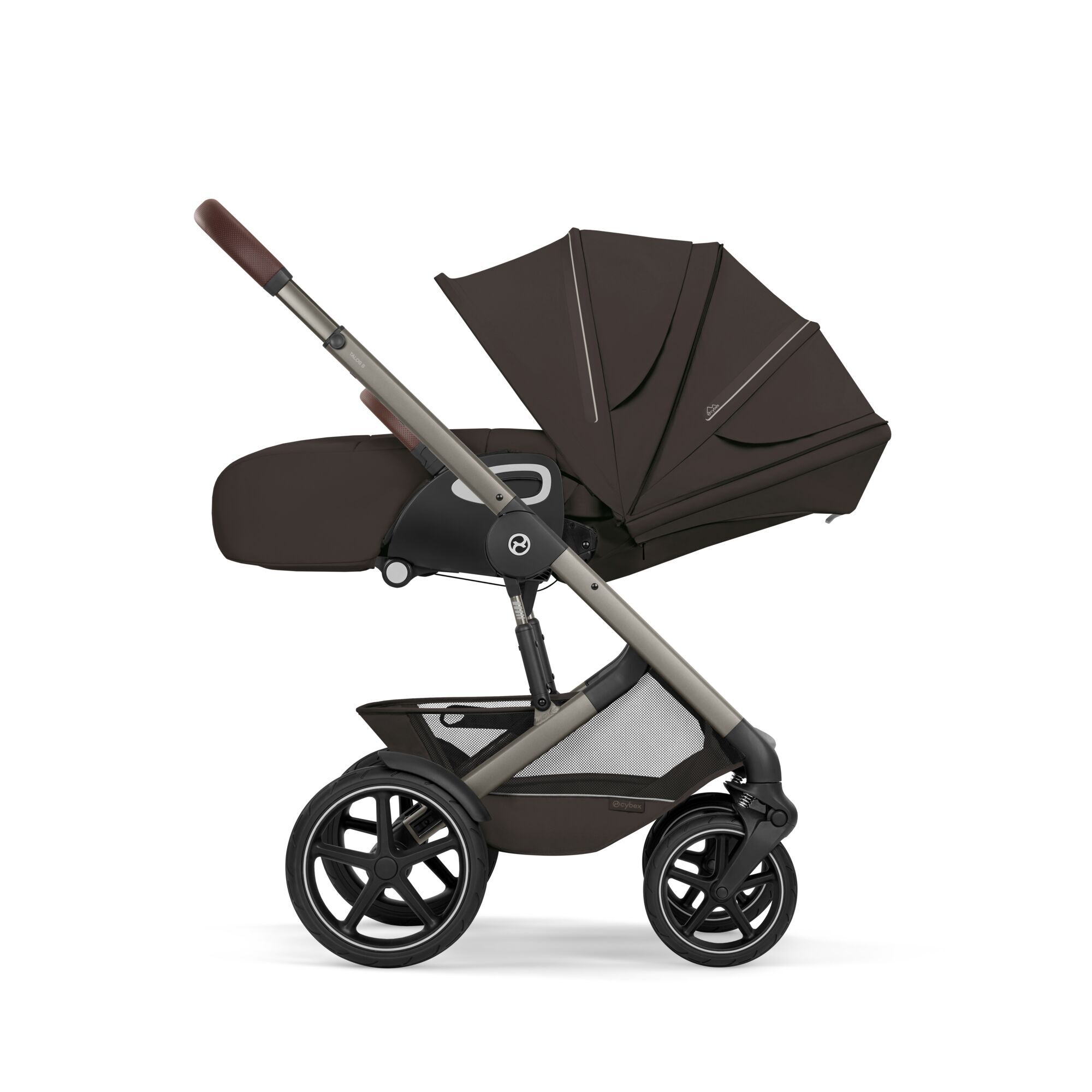 CYBEX Talos S Lux with Fold Cot - Chocolate Brown (Taupe Frame) in Chocolate Brown (Taupe Frame) large-cybex-neu image number 9