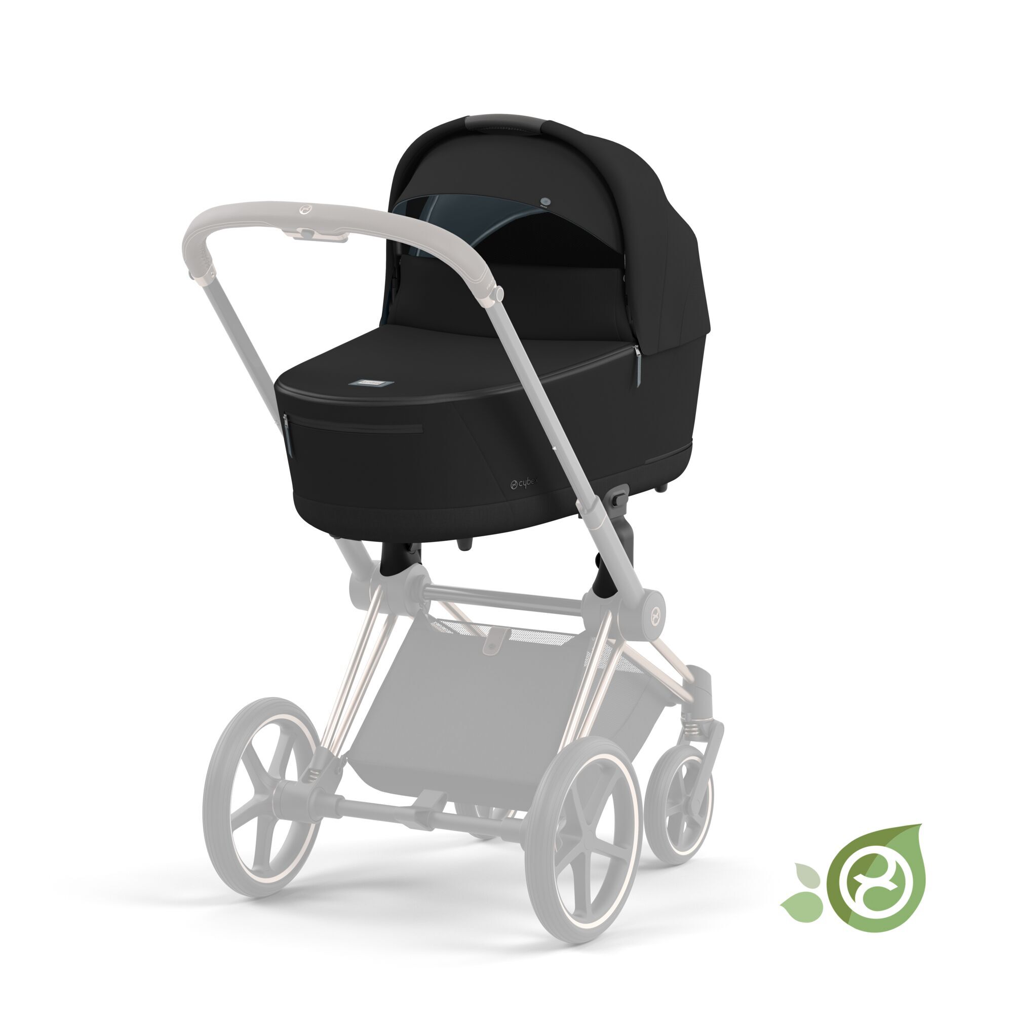 CYBEX Priam Lux Carry Cot - Onyx Black in Onyx Black large-cybex-cn image number 6