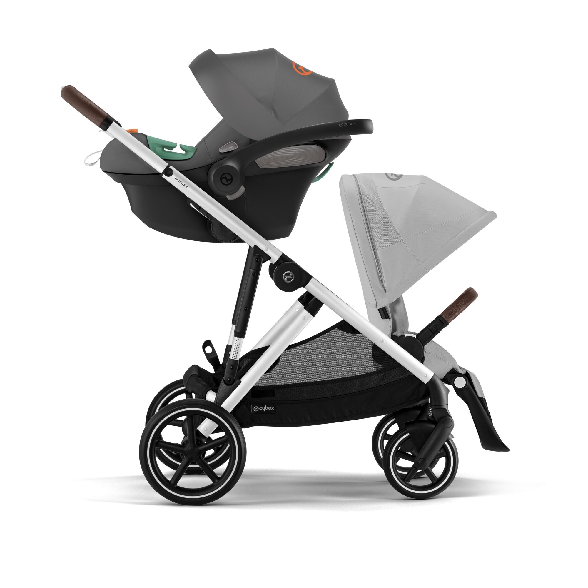 CYBEX Gazelle S - Lava Grey (Silver Frame) in Lava Grey (Silver Frame) large-cybex-gb image number 3
