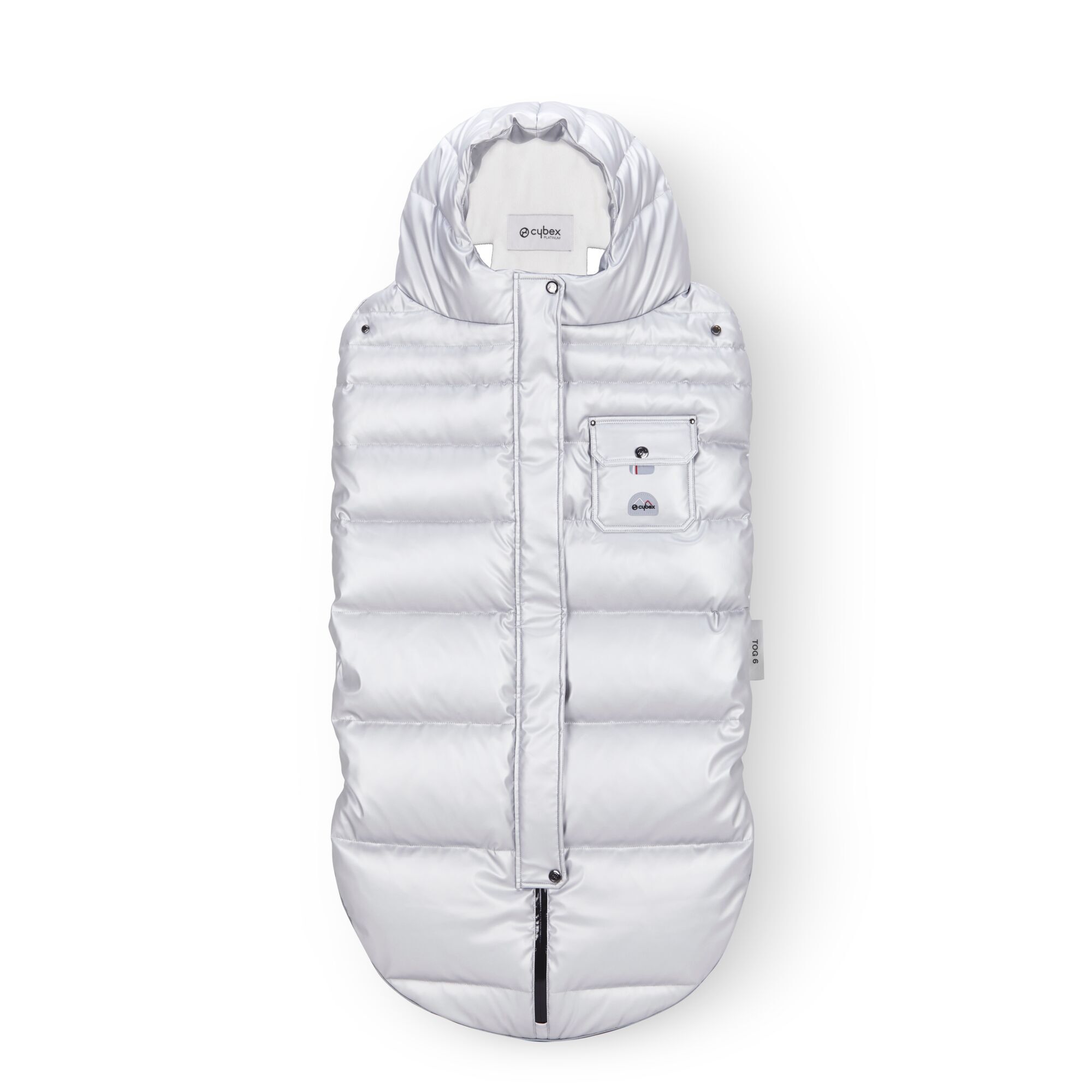 CYBEX Platinum Winter Footmuff - Arctic Silver in Arctic Silver large-cybex-ca image number 2