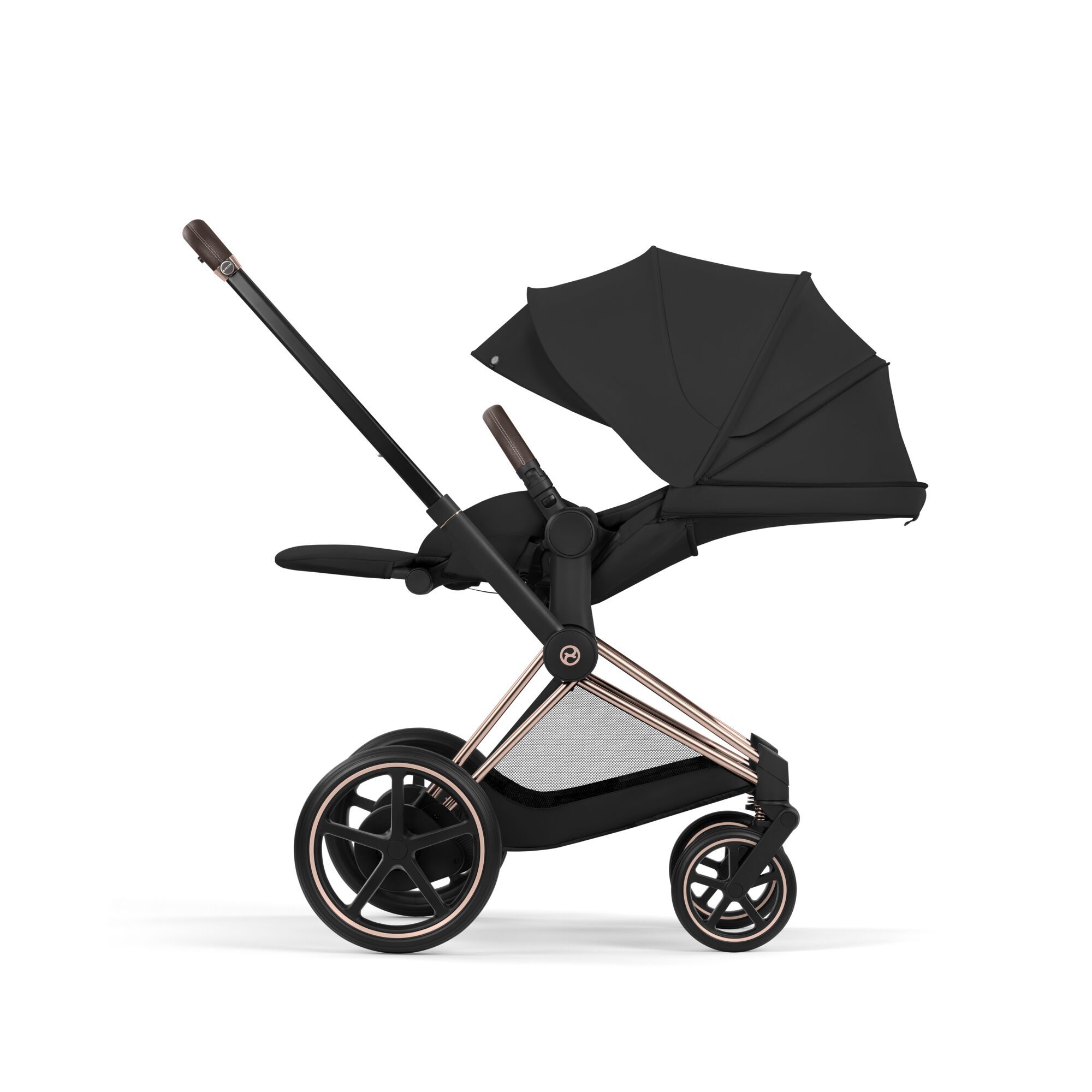 CYBEX e-Priam - Sepia Black (Rosegold Frame) in Sepia Black (Rosegold Frame) large-cybex-neu image number 9