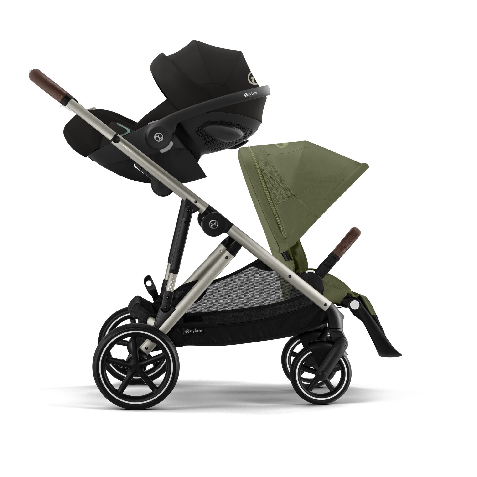 CYBEX Gazelle S - Moss Green in Moss Green (Taupe Frame) large-cybex-neu image number 3