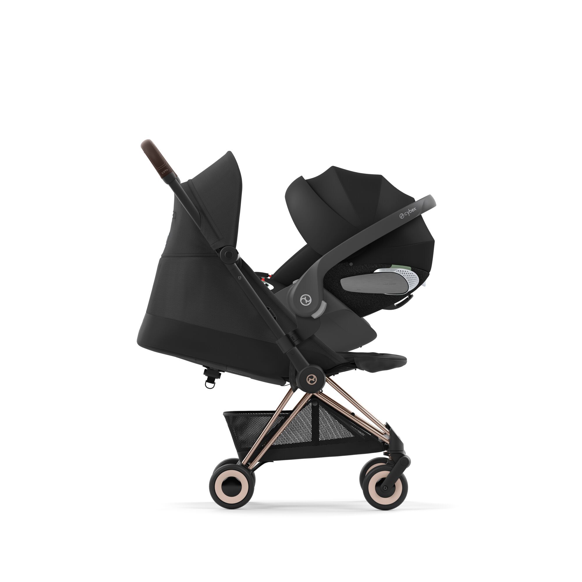 CYBEX Coya - Sepia Black (Rosegold Frame) in Sepia Black (Rosegold Frame) large-cybex-imea image number 7