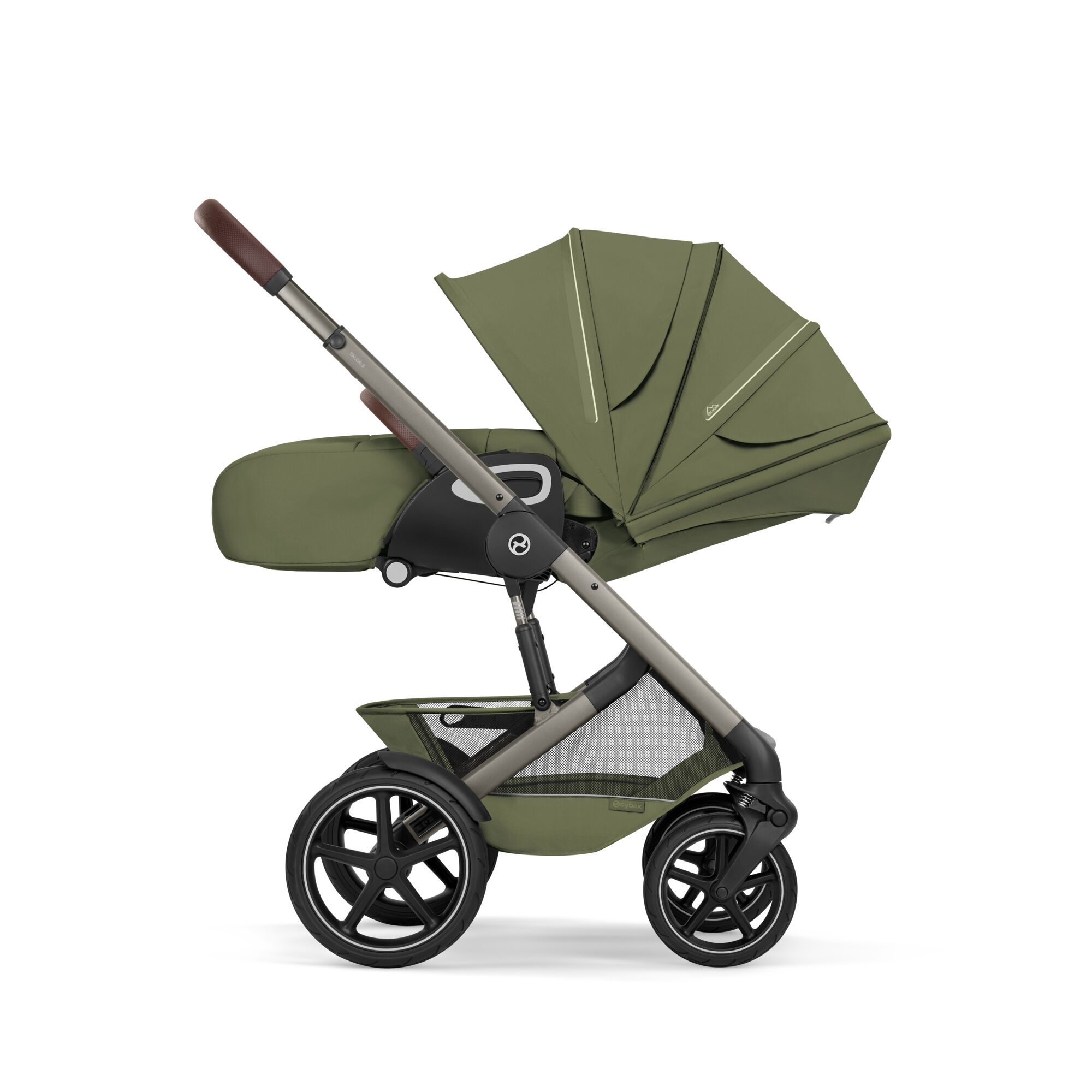 CYBEX Talos S Lux with Fold Cot - Moss Green (Taupe Frame) in Moss Green (Taupe Frame) large-cybex-neu Bild 9