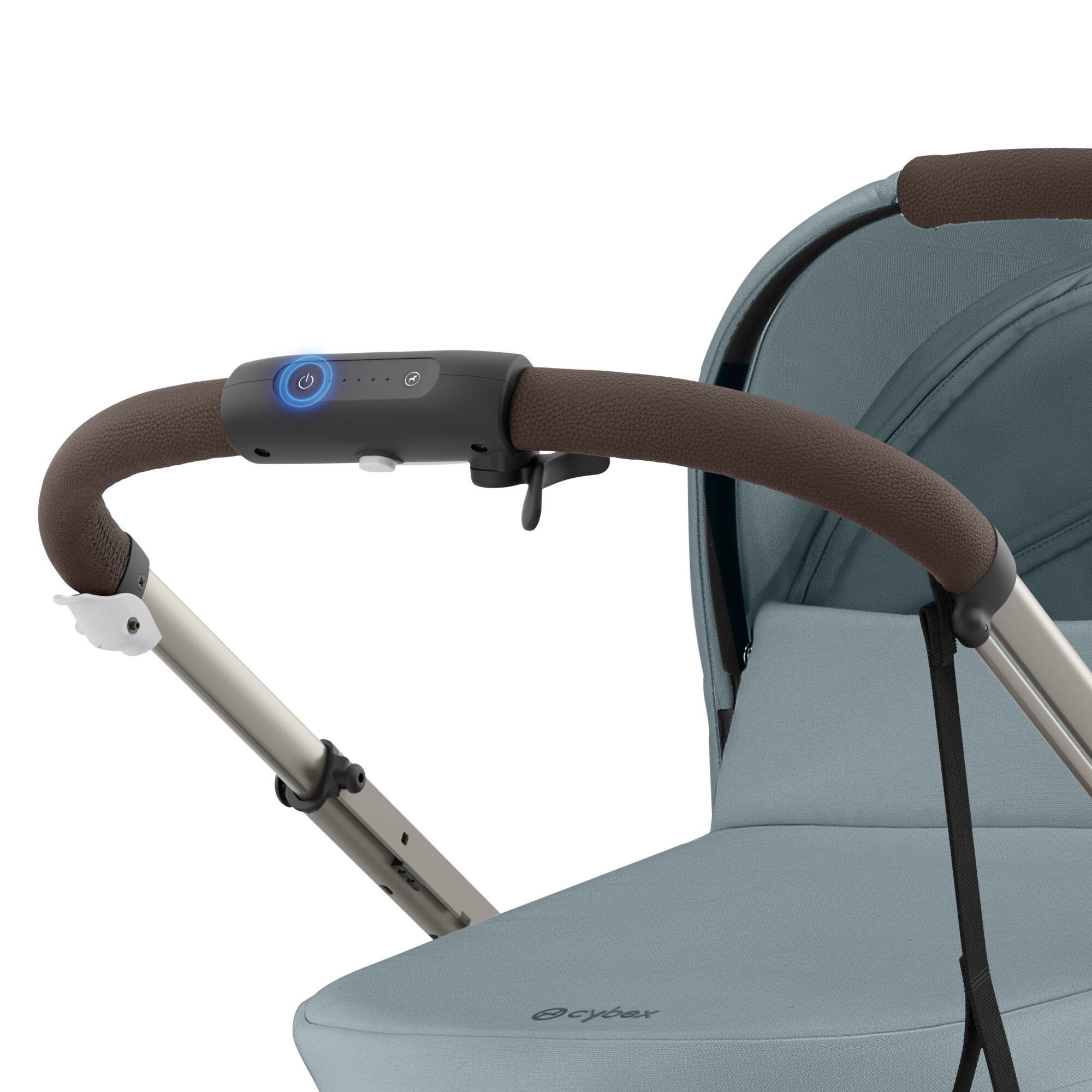 CYBEX e-Gazelle S - Stormy Blue (Taupe Frame) in Stormy Blue (Taupe Frame) large-cybex-imea image number 2