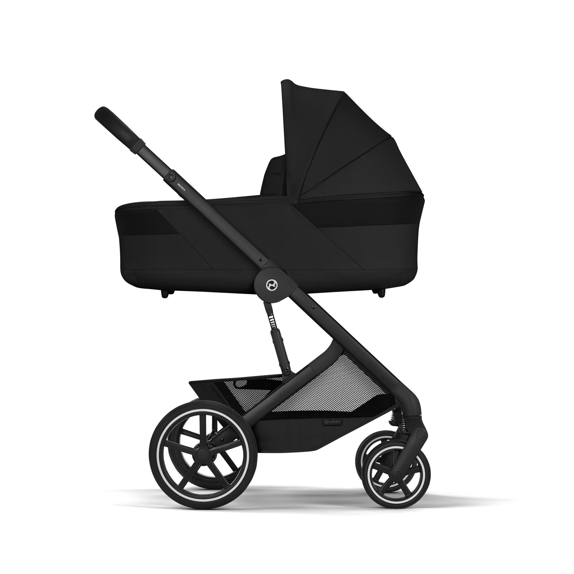 CYBEX Balios S Lux with Balios Cot S Lux - Moon Black (Black Frame) in Moon Black (Black Frame) large-cybex-gb image number 3