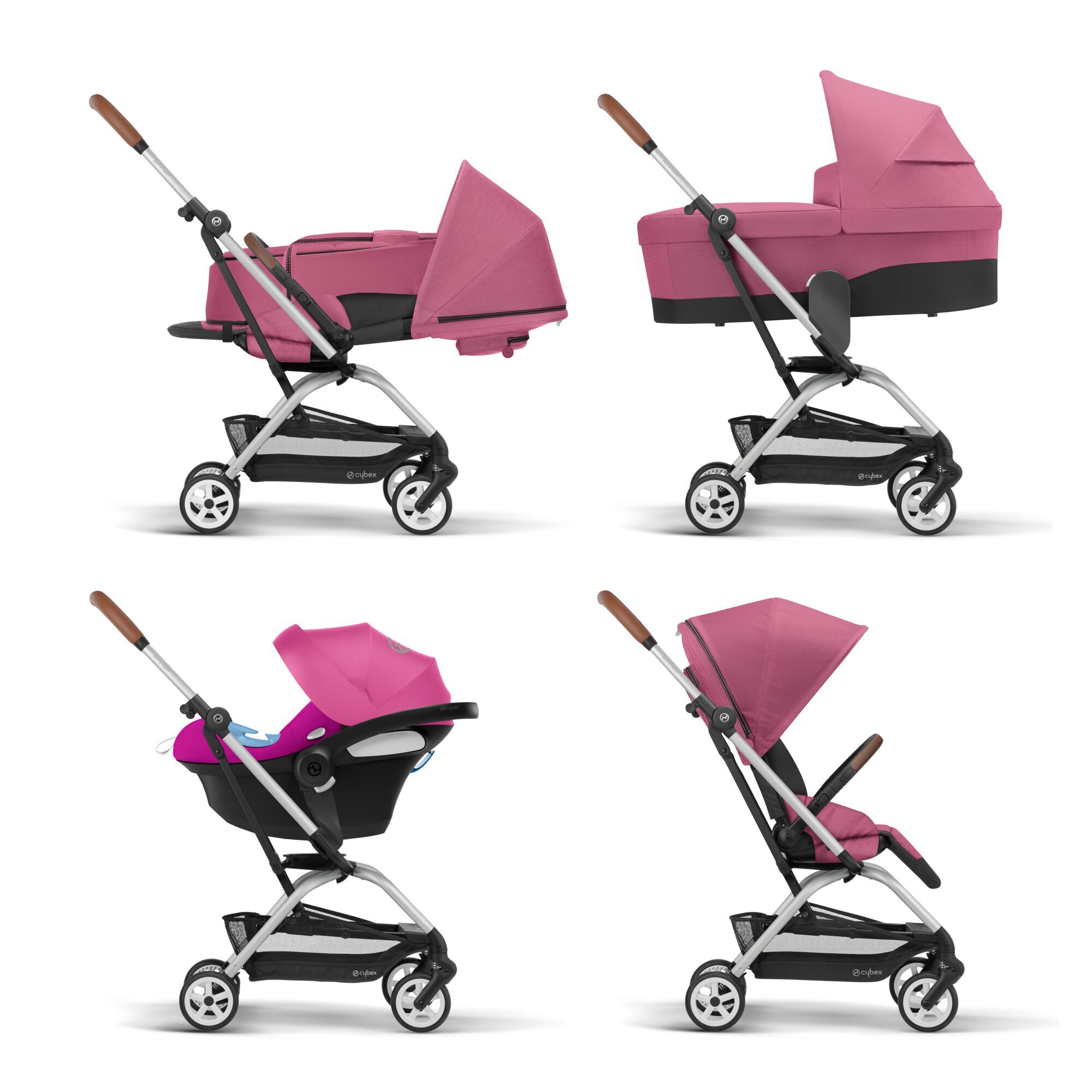 CYBEX Eezy S Twist 2 - Magnolia Pink (Silberner Rahmen) in Magnolia Pink (Silver Frame) large-cybex-neu Bild 5