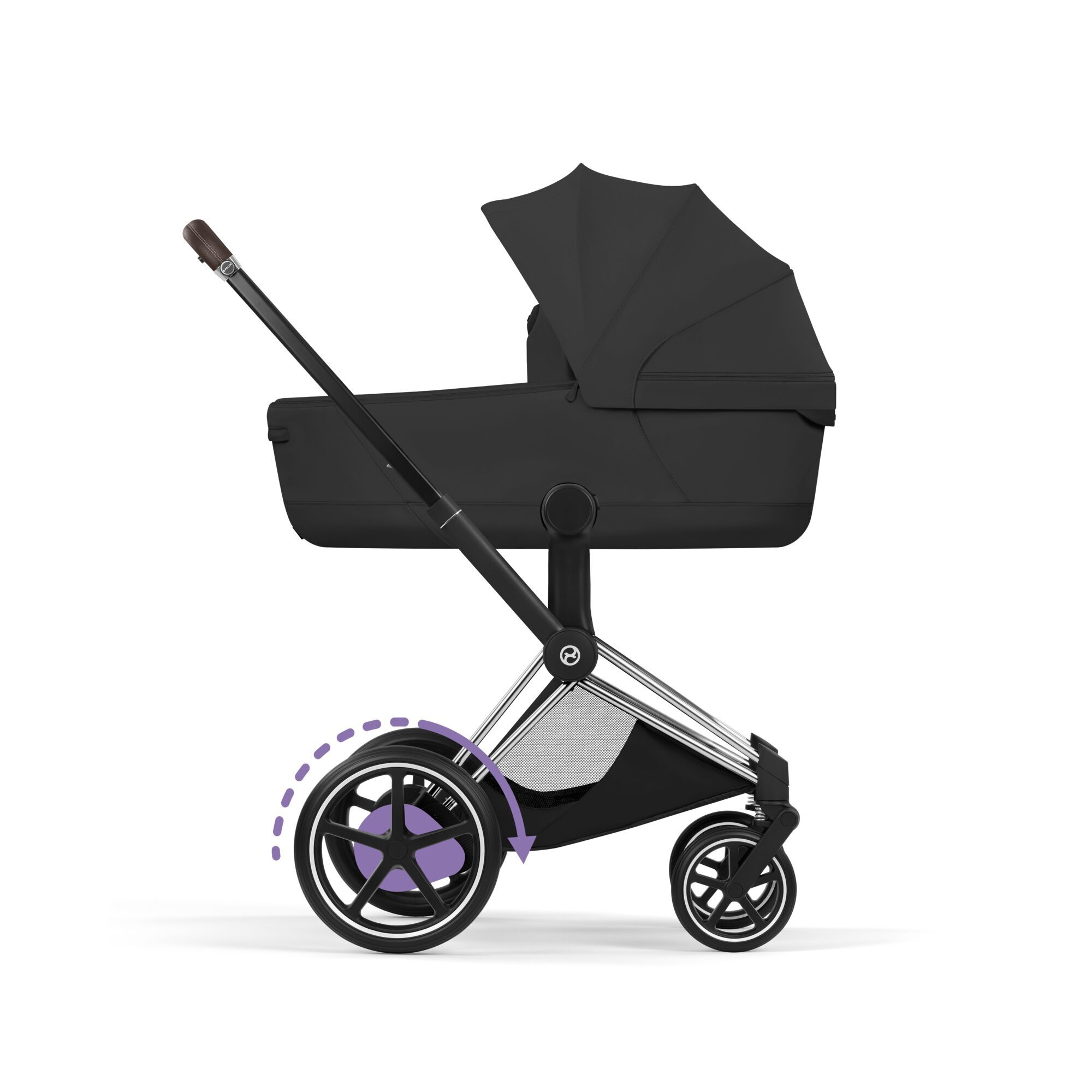 CYBEX e-Priam Frame Style - Chrome in Chrome large-cybex-us