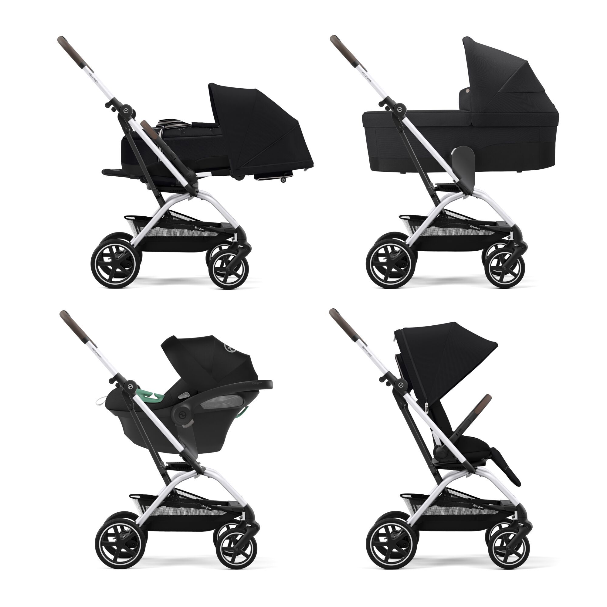 CYBEX Eezy S Twist+2 2023 - Moon Black in Moon Black (Silver Frame) large-cybex-au image number 6