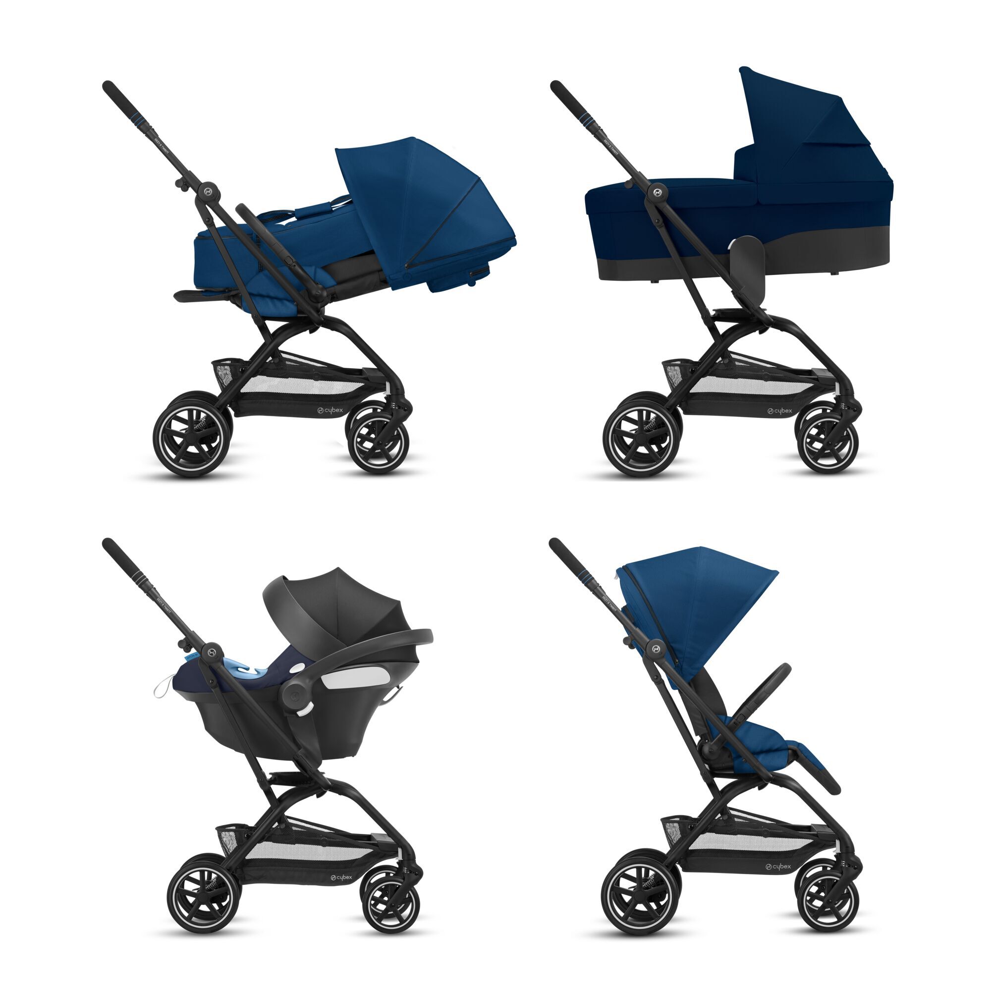 CYBEX Eezy S Twist+2 - Navy Blue (Schwarzer Rahmen) in Navy Blue (Black Frame) large-cybex-neu Bild 6