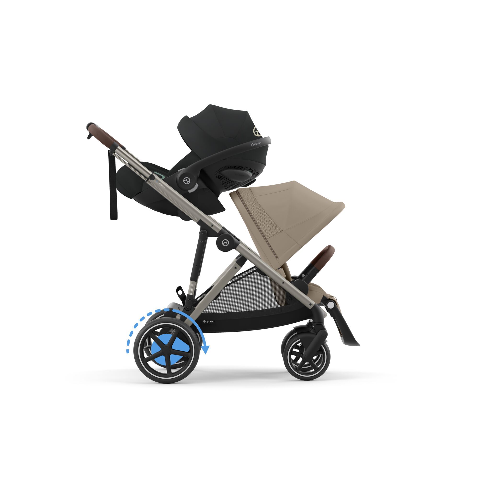 CYBEX e-Gazelle S - Almond Beige (Taupe Frame) in Almond Beige (Taupe Frame) large-cybex-imea image number 5