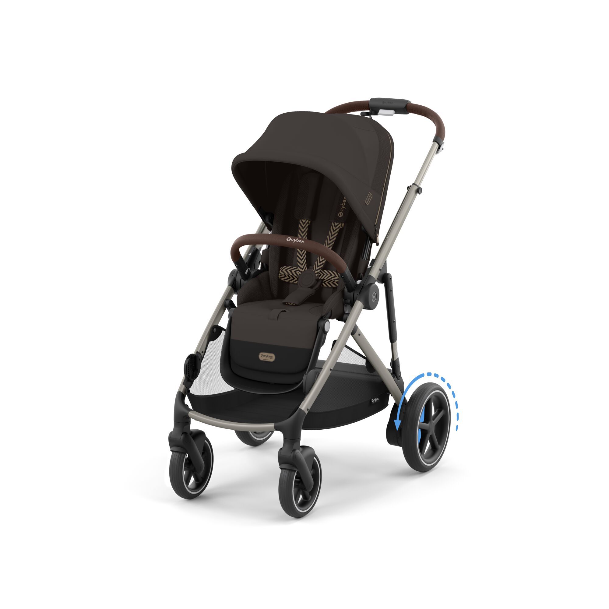 CYBEX e-Gazelle S - Chocolate Brown (Taupe Frame) in Chocolate Brown (Taupe Frame) large-cybex-gb image number 4