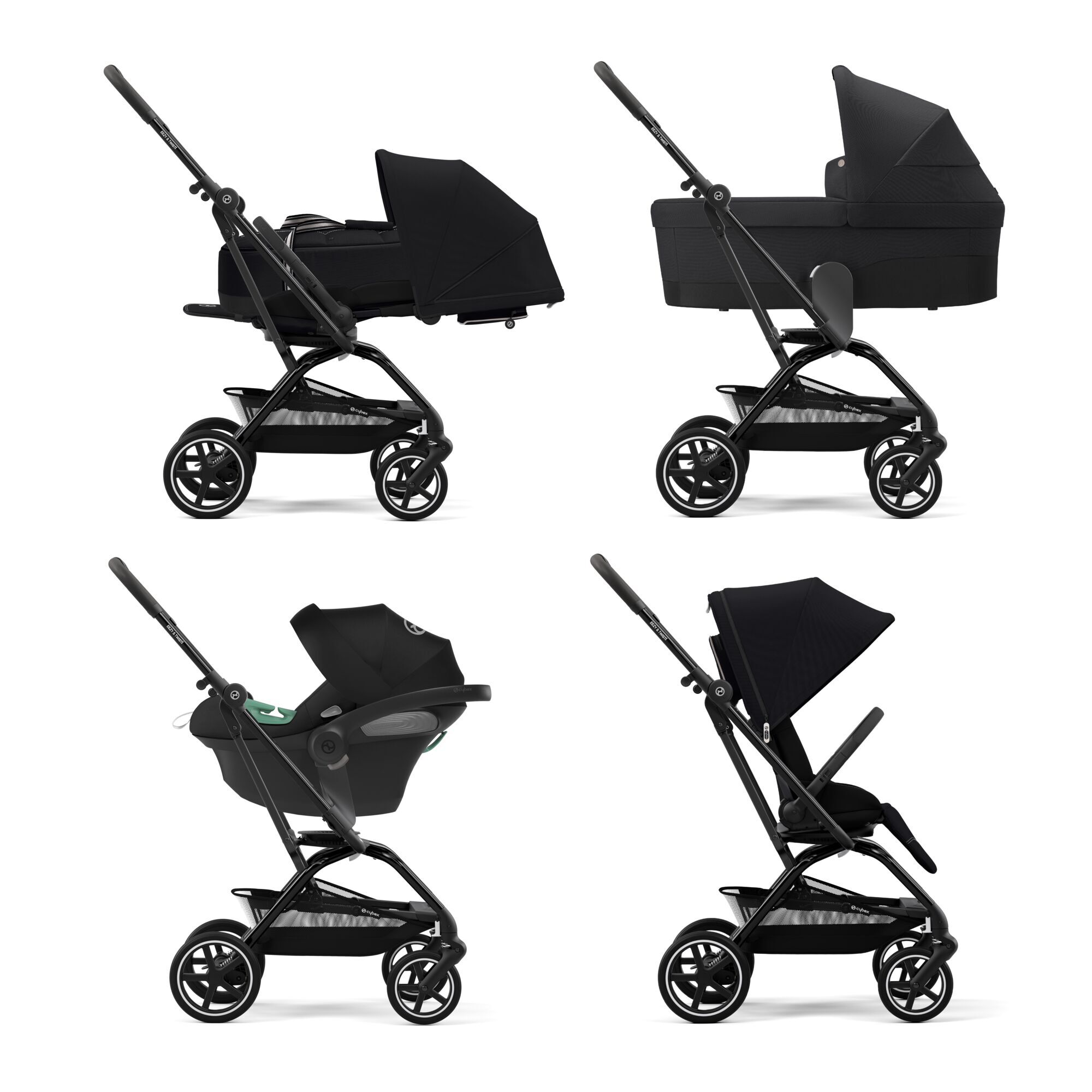 CYBEX Eezy S Twist+2 2023 - Moon Black (Black Frame) in Moon Black (Black Frame) large-cybex-gb image number 6