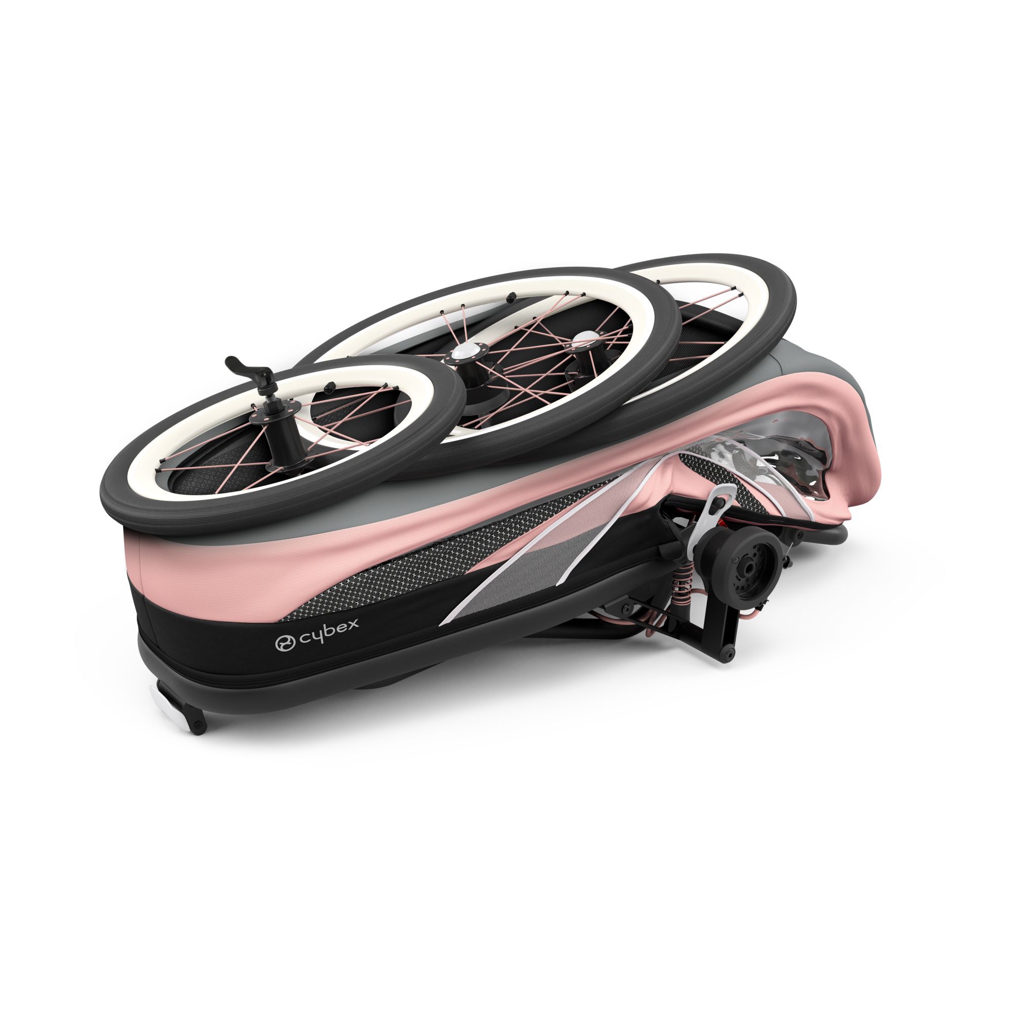 CYBEX Zeno Frame - Black With Pink Details in Black With Pink Details large-cybex-neu image number 6