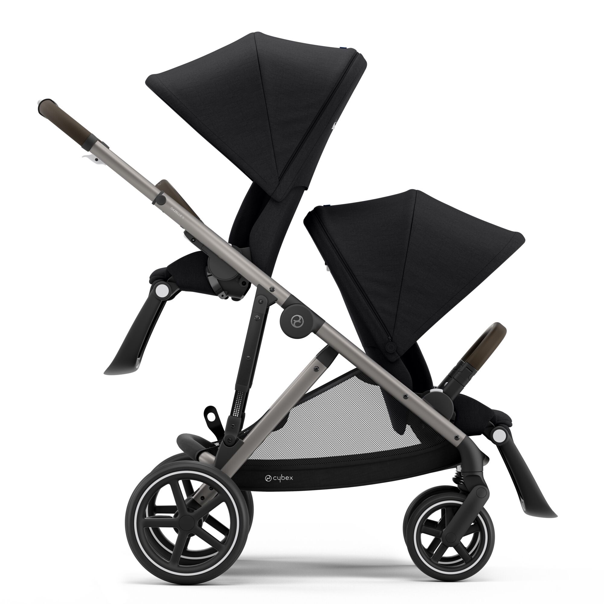 CYBEX Gazelle S - Deep Black in Deep Black (Taupe Frame) large-cybex-us image number 2