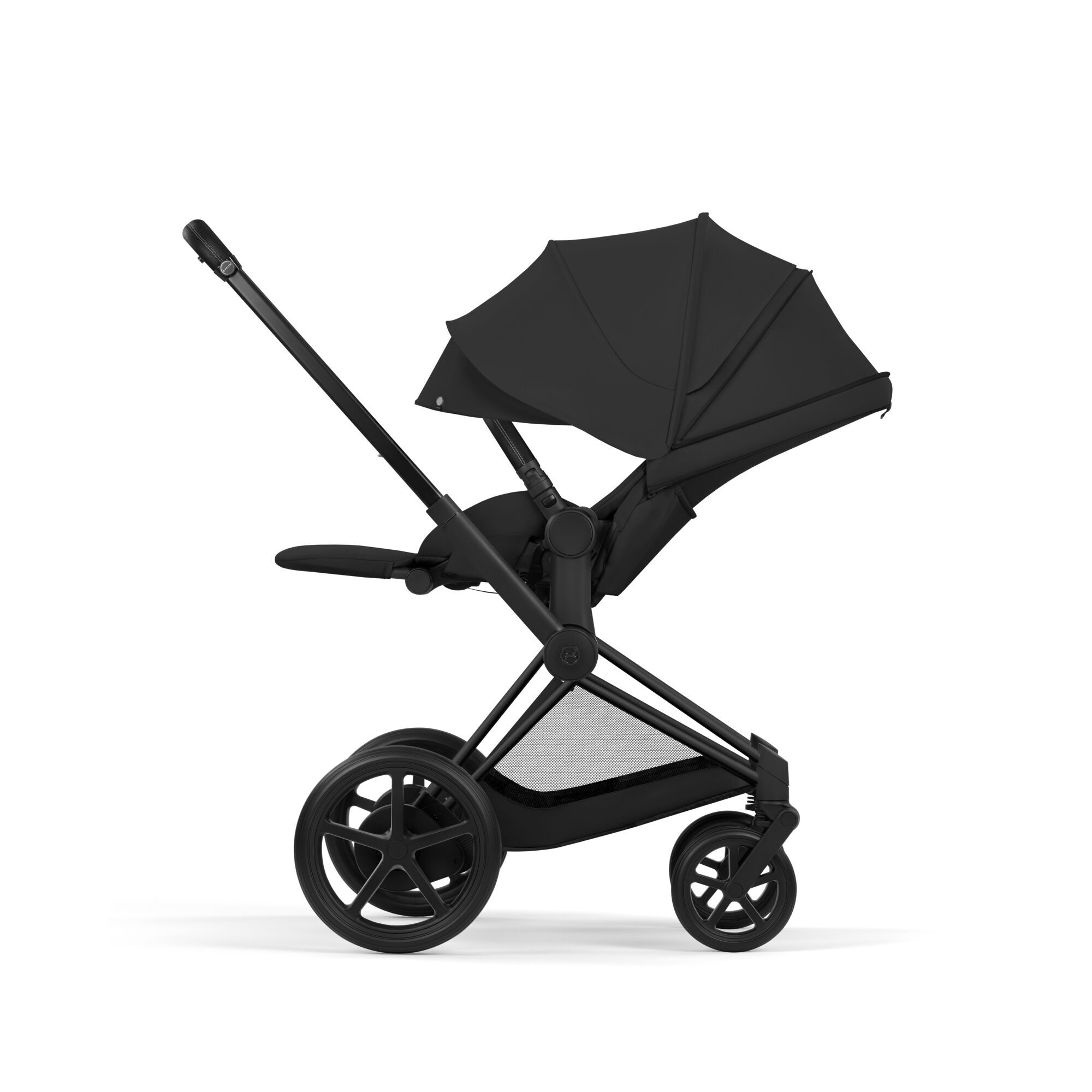 CYBEX e-Priam - Sepia Black (Matt Black Frame) in Sepia Black (Matt Black Frame) large-cybex-us image number 4