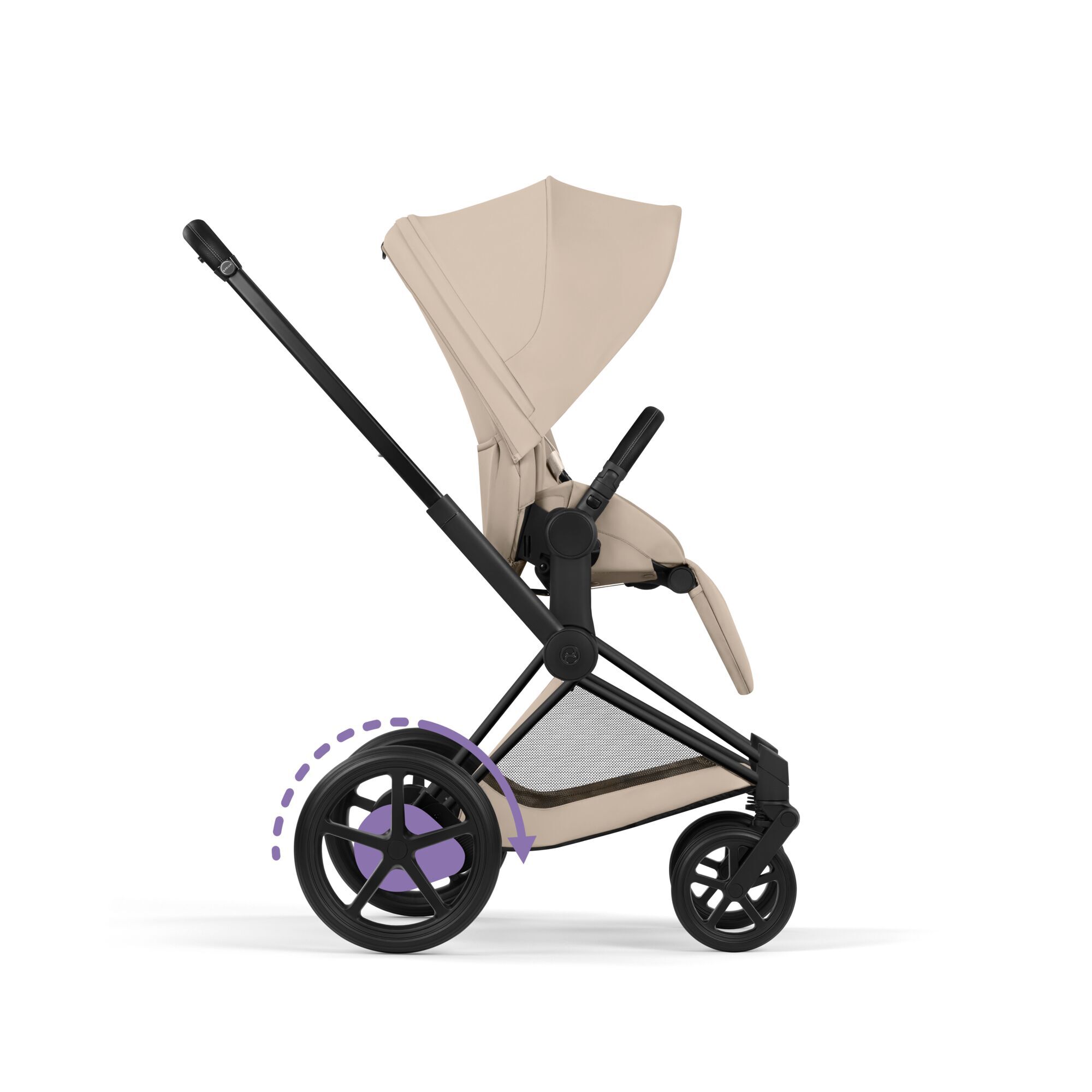 CYBEX e-Priam - Cozy Beige (frame in Matt Black) in Cozy Beige (Matt Black Frame) large-cybex-neu afbeelding nummer 8