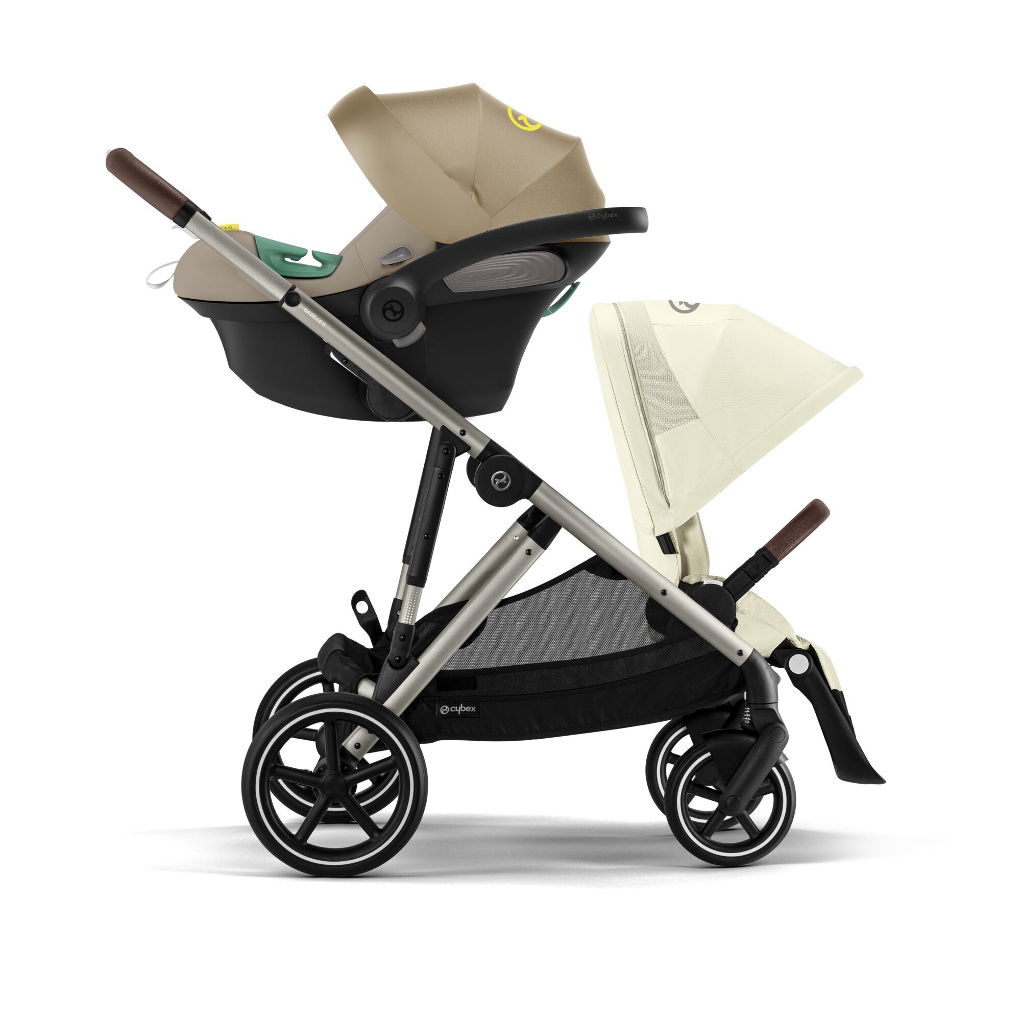 CYBEX Gazelle S - Seashell Beige (Taupe Frame) in Seashell Beige (Taupe Frame) large-cybex-au image number 3