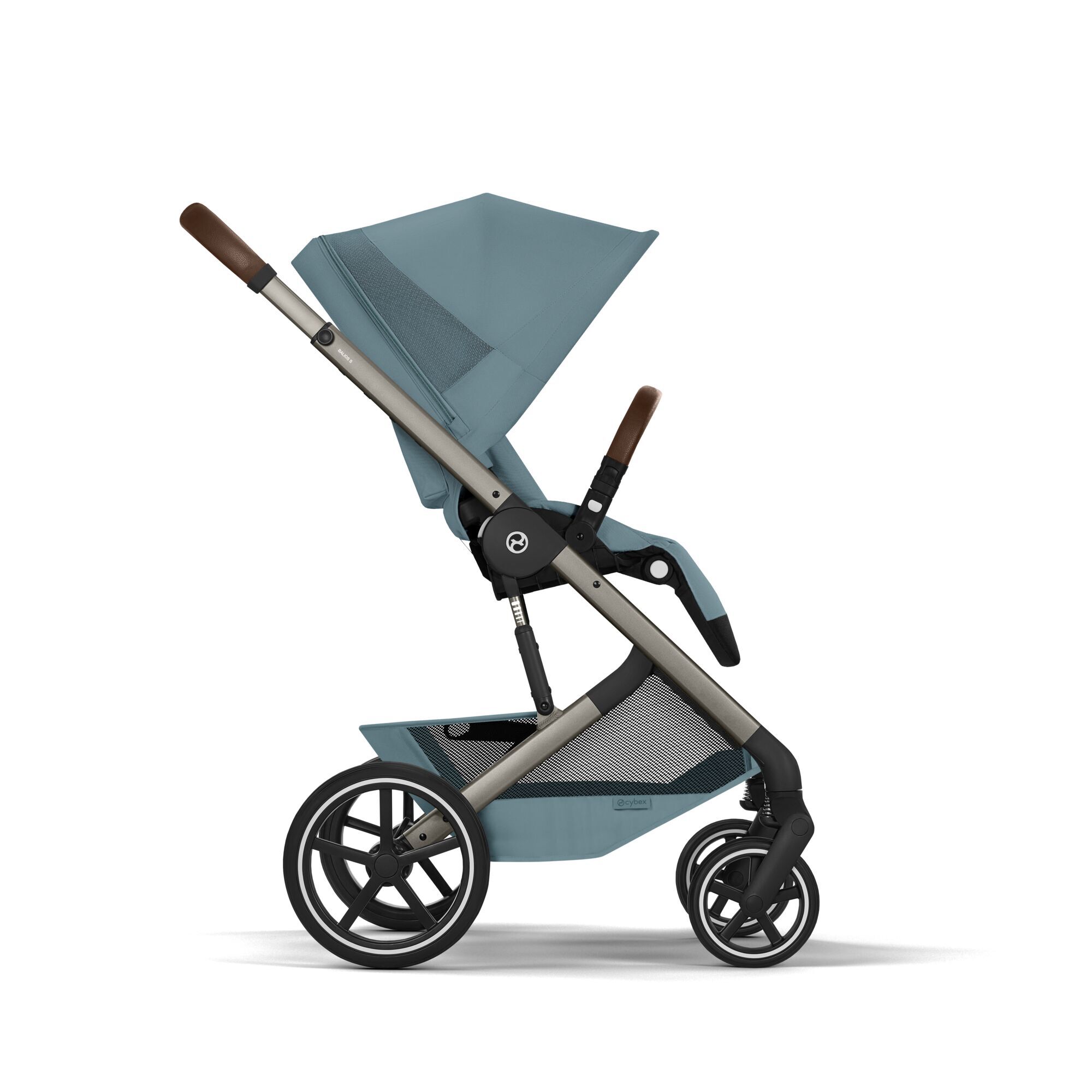 CYBEX Balios S Lux with Fold Cot - Stormy Blue (Taupe Frame) in Stormy Blue (Taupe Frame) large-cybex-gb image number 6