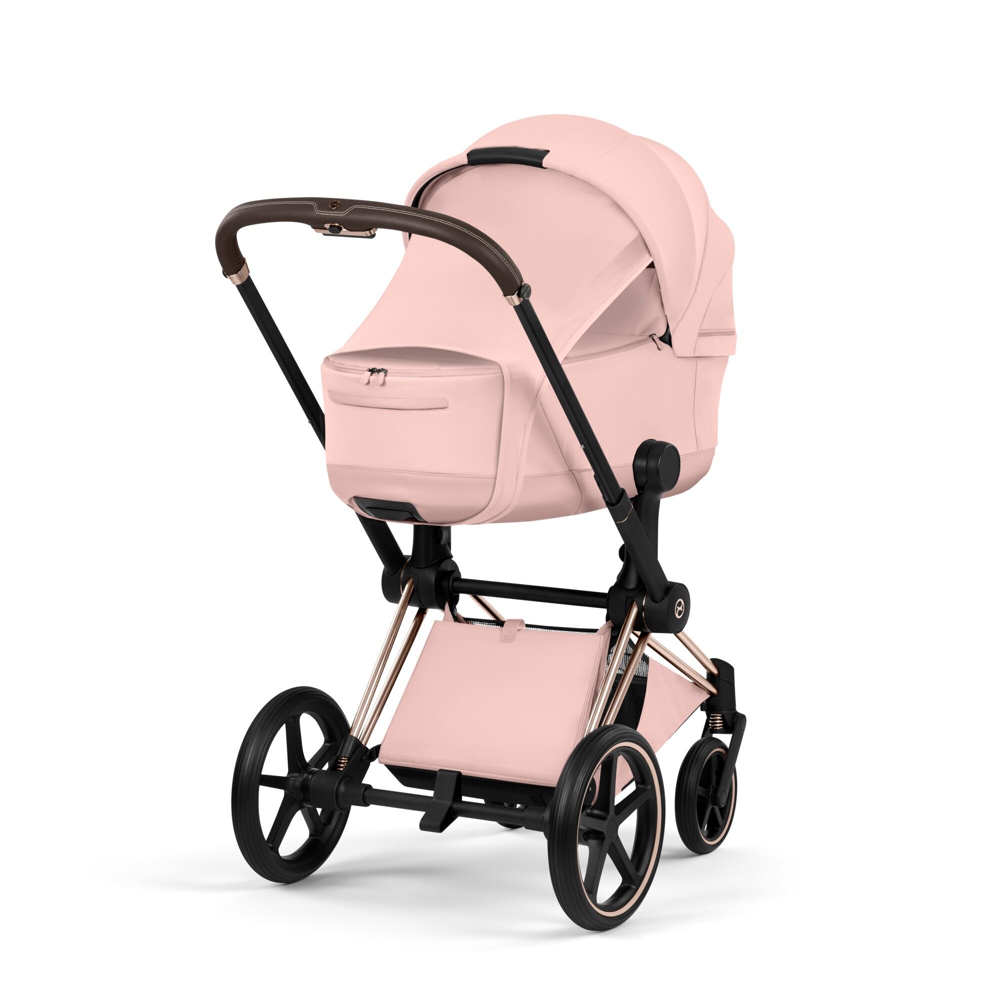 CYBEX Priam Fold Lux Carry Cot - Style Collection - Peach Pink in Peach Pink large-cybex-row image number 3