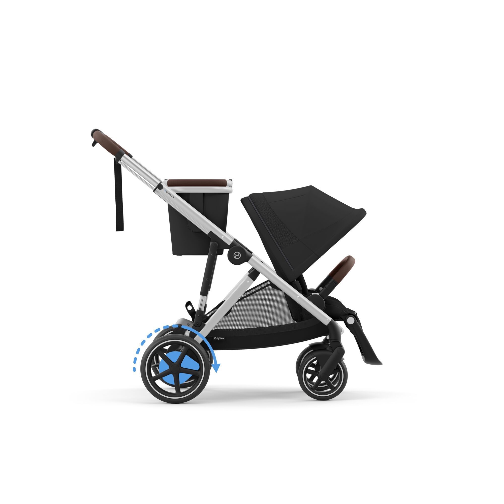 CYBEX e-Gazelle S - Moon Black (Silver Frame) in Moon Black (Silver Frame) large-cybex-us image number 1