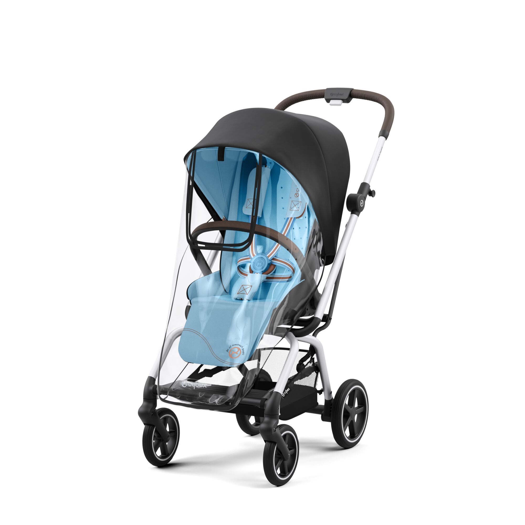 CYBEX Eezy S Twist 2 Line Rain Cover - Transparent in Transparent large-cybex-us image number 1