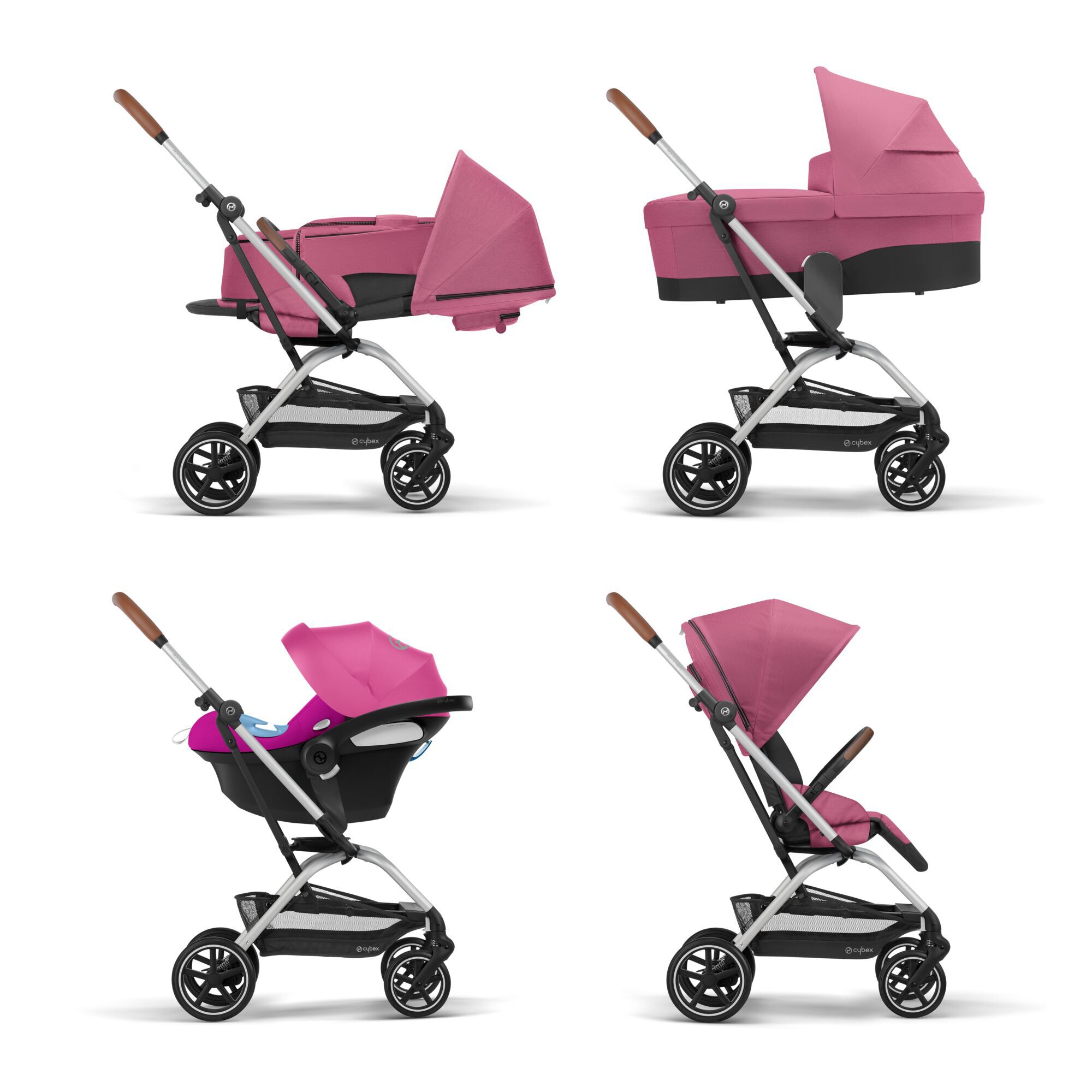 CYBEX Eezy S Twist+2 - Magnolia Pink (Silver Frame) in Magnolia Pink (Silver Frame) large-cybex-gb image number 7