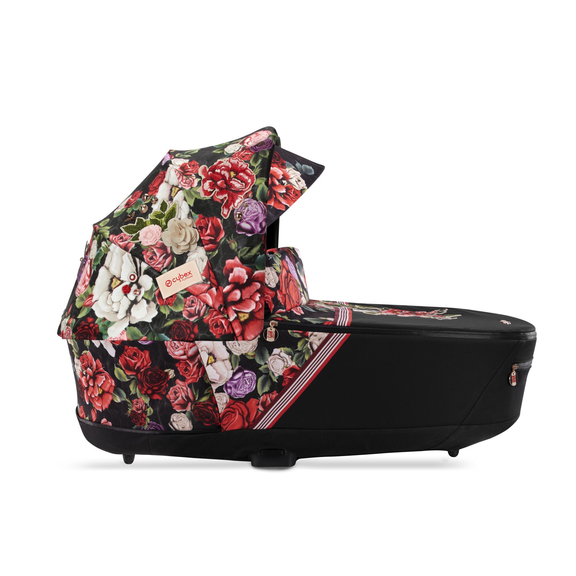 CYBEX Priam Lux Carry Cot - Spring Blossom Dark in Spring Blossom Dark large-cybex-cn image number 3