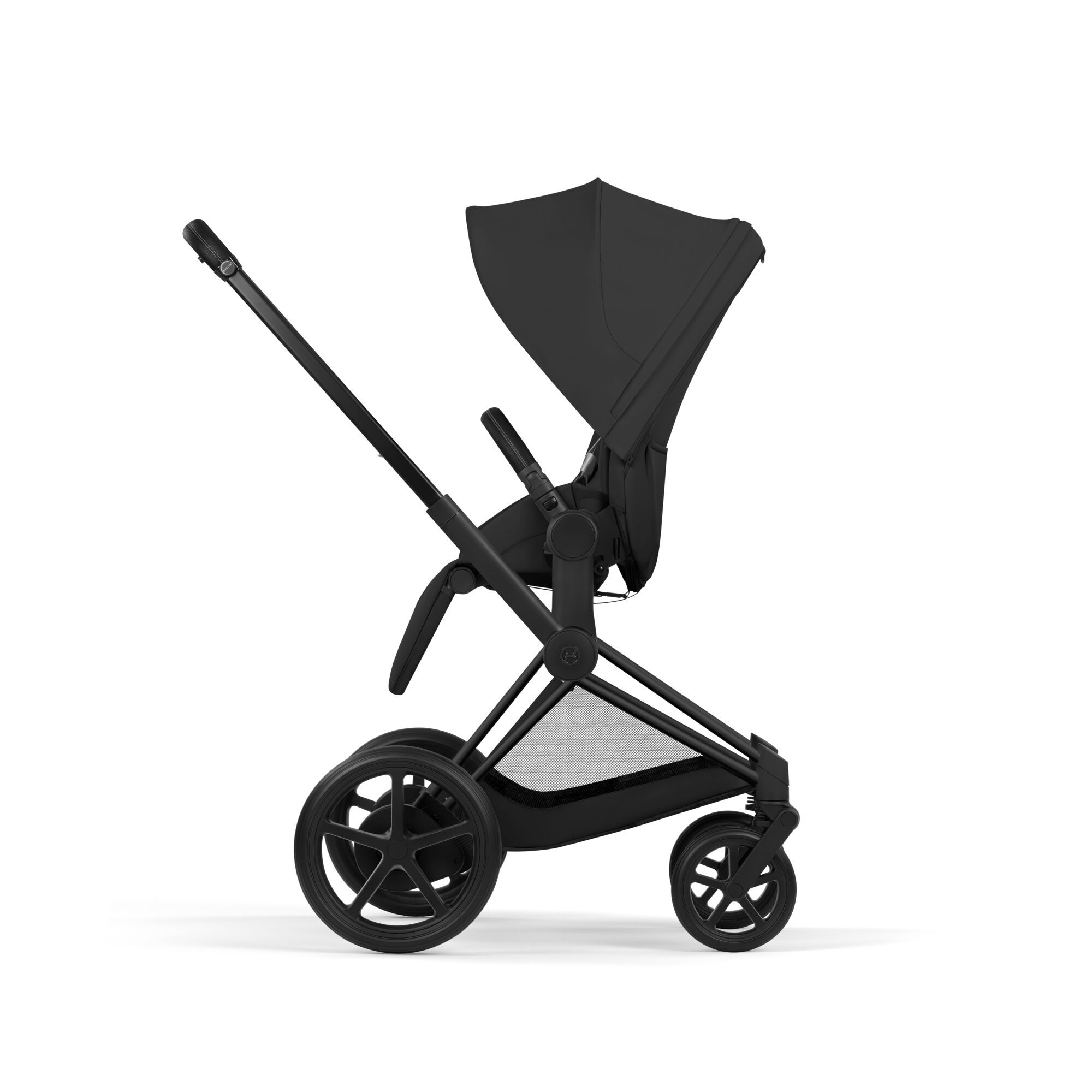 CYBEX e-Priam - Sepia Black (Matt Black Frame) in Sepia Black (Matt Black Frame) large-cybex-us image number 2