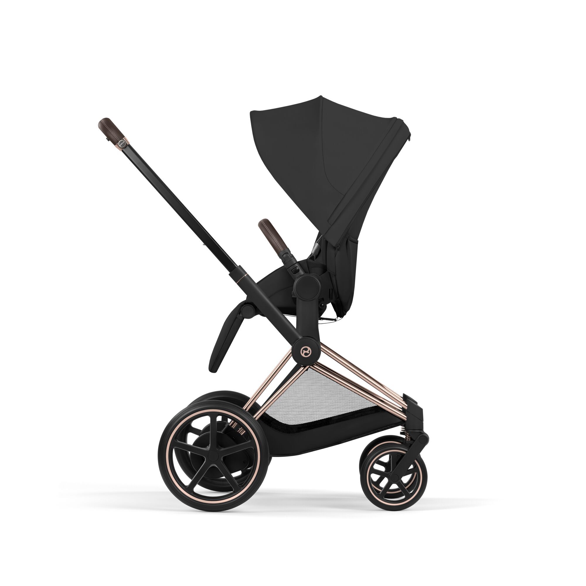 CYBEX e-Priam - Sepia Black (Rosegold Frame) in Sepia Black (Rosegold Frame) large-cybex-neu image number 7