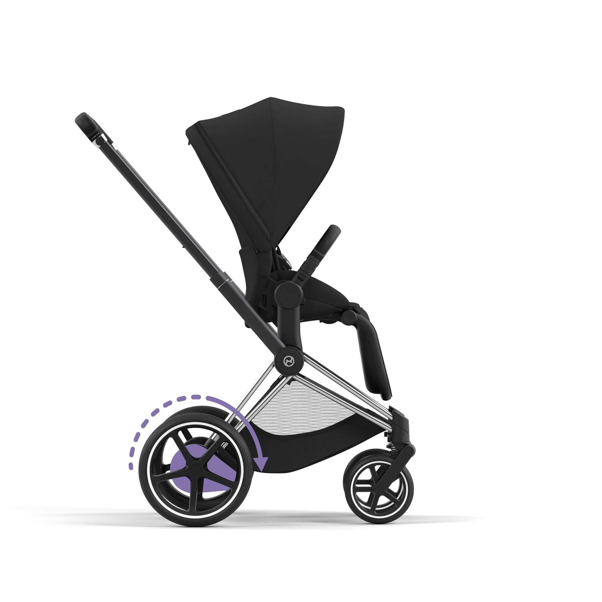 CYBEX e-Priam Frame - Chrome With Black Details in Chrome With Black Details large-cybex-cn image number 4