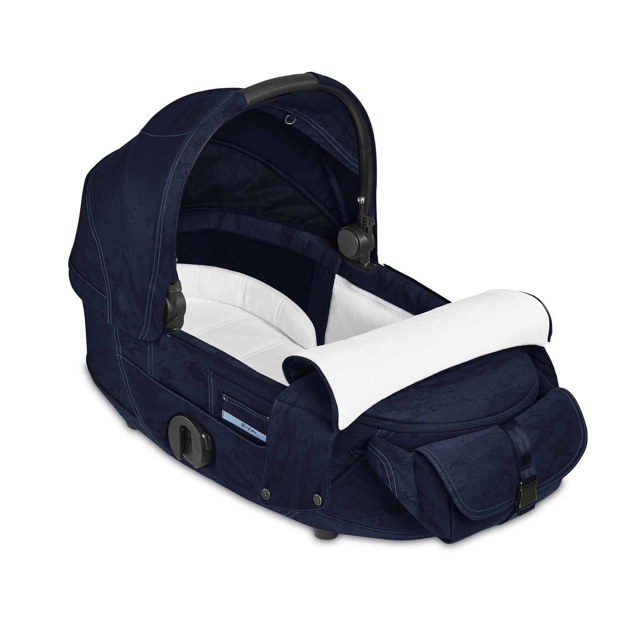 CYBEX Mios Lux Carry Cot - Rebellious Luxury Denim Blue in Rebellious Luxury Denim Blue large-cybex-us image number 2