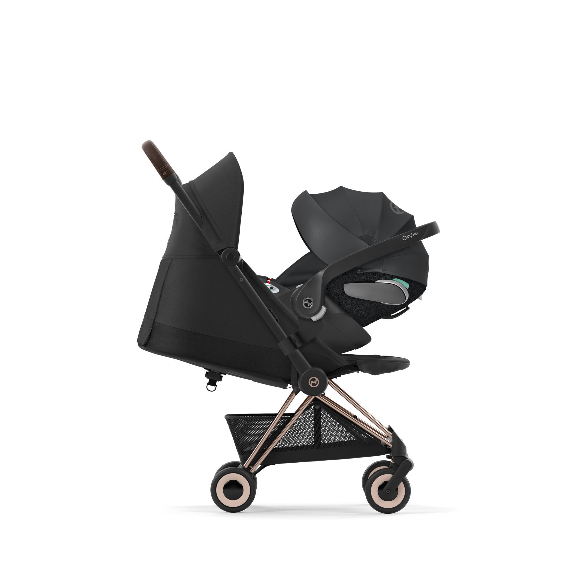 CYBEX Coya - Sepia Black (Rosegold Frame) in Sepia Black (Rosegold Frame) large-cybex-cn image number 7