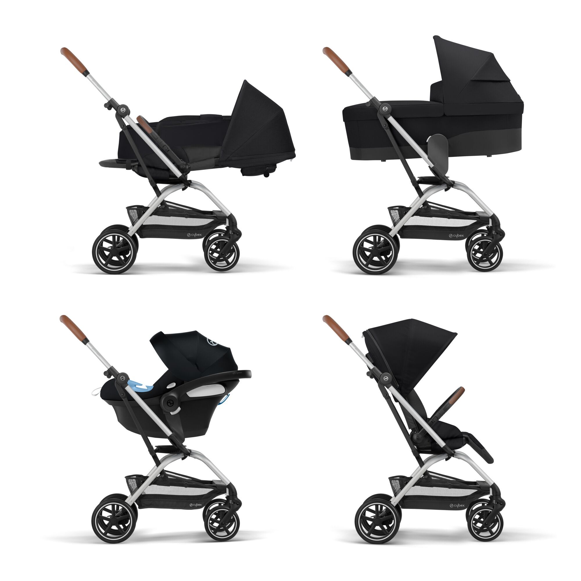 CYBEX Eezy S Twist+2 - Deep Black (Silberner  Rahmen) in Deep Black (Silver Frame) large-cybex-neu Bild 7