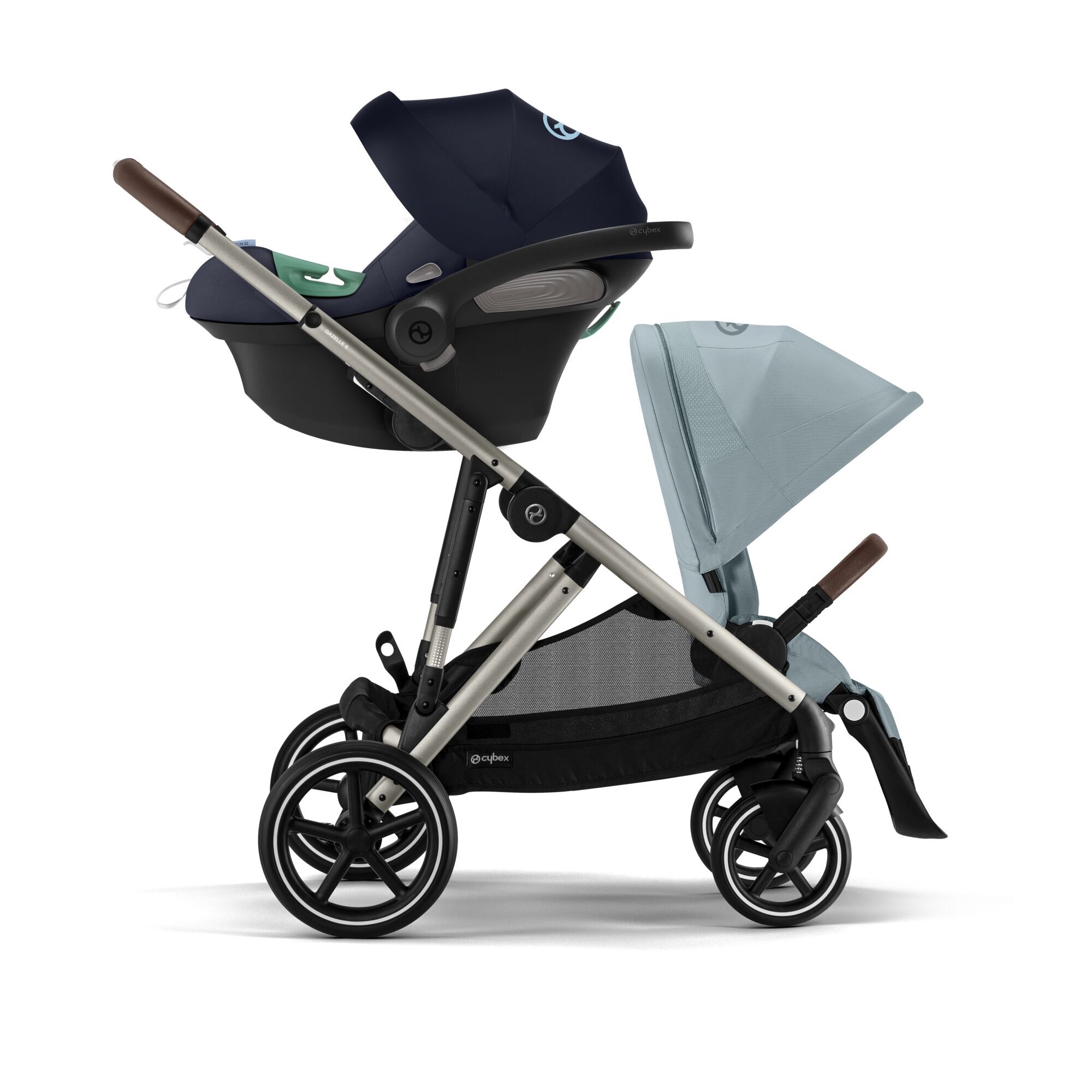 CYBEX Gazelle S - Sky Blue (Taupe Frame) in Sky Blue (Taupe Frame) large-cybex-au image number 3