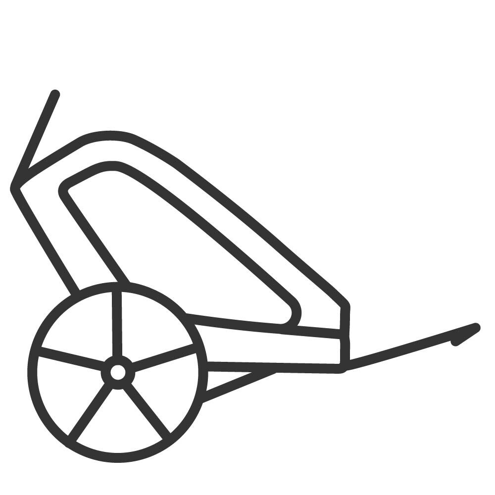Rimorchio per bici