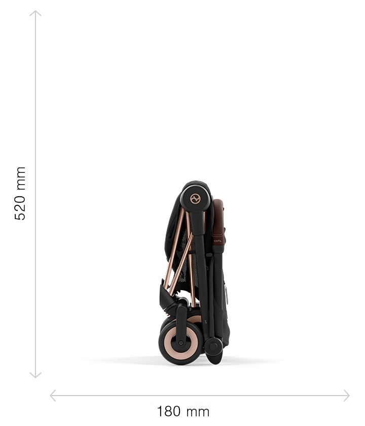 Dimensions – Folded (most compact)